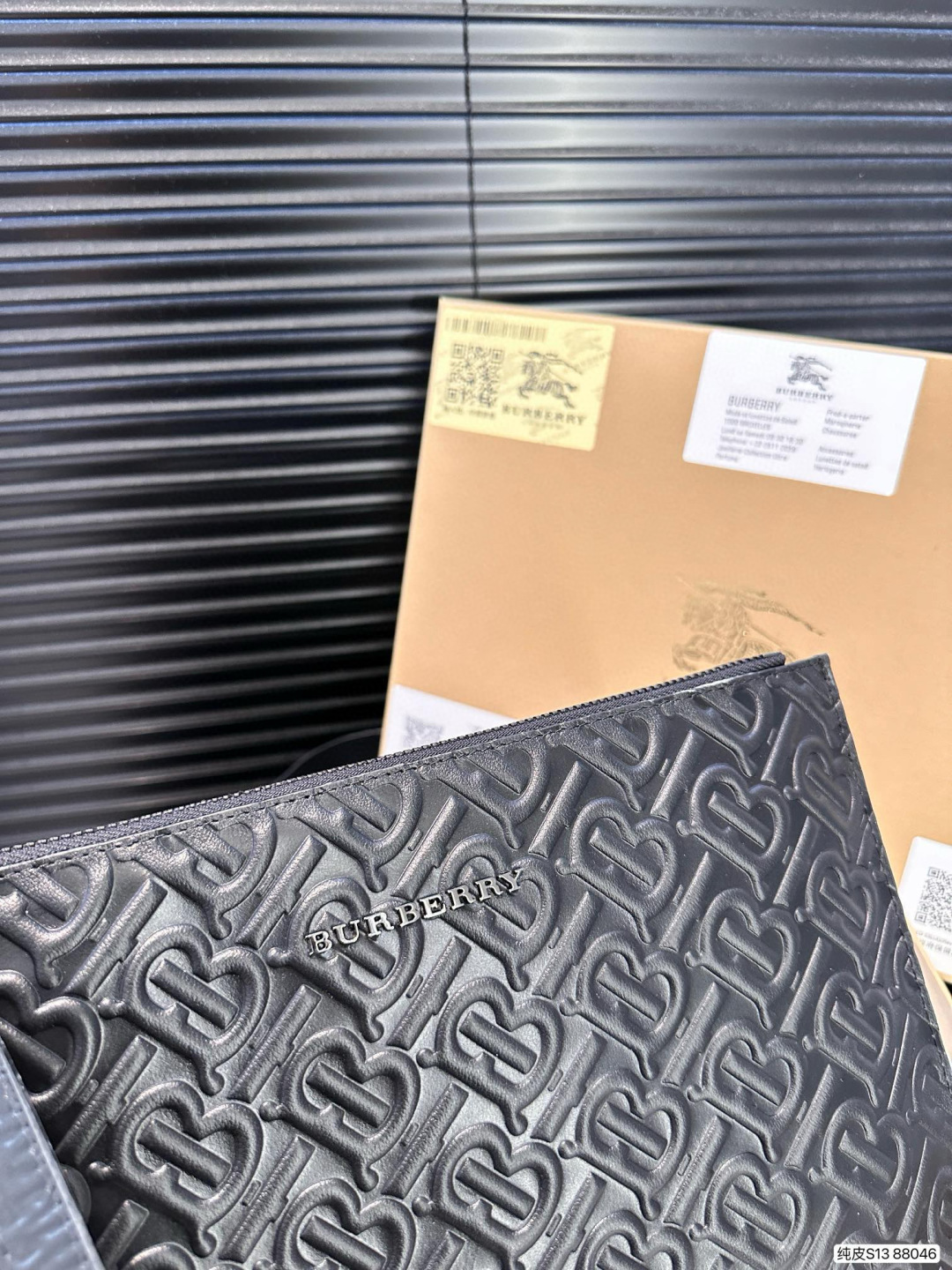 Burberry Leather Clutch Bag