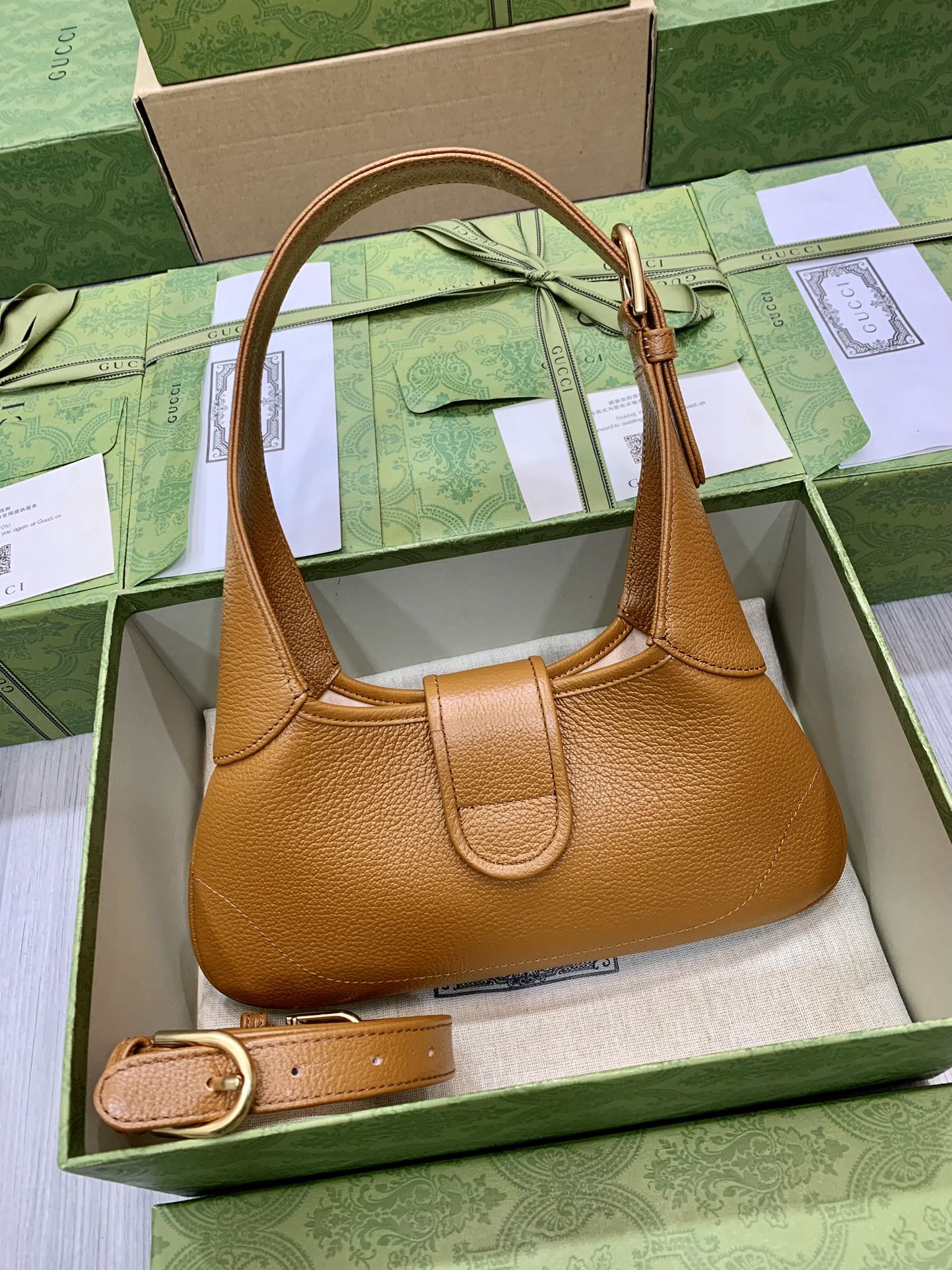 Chip-Embedded Aphrodite Small Handbag