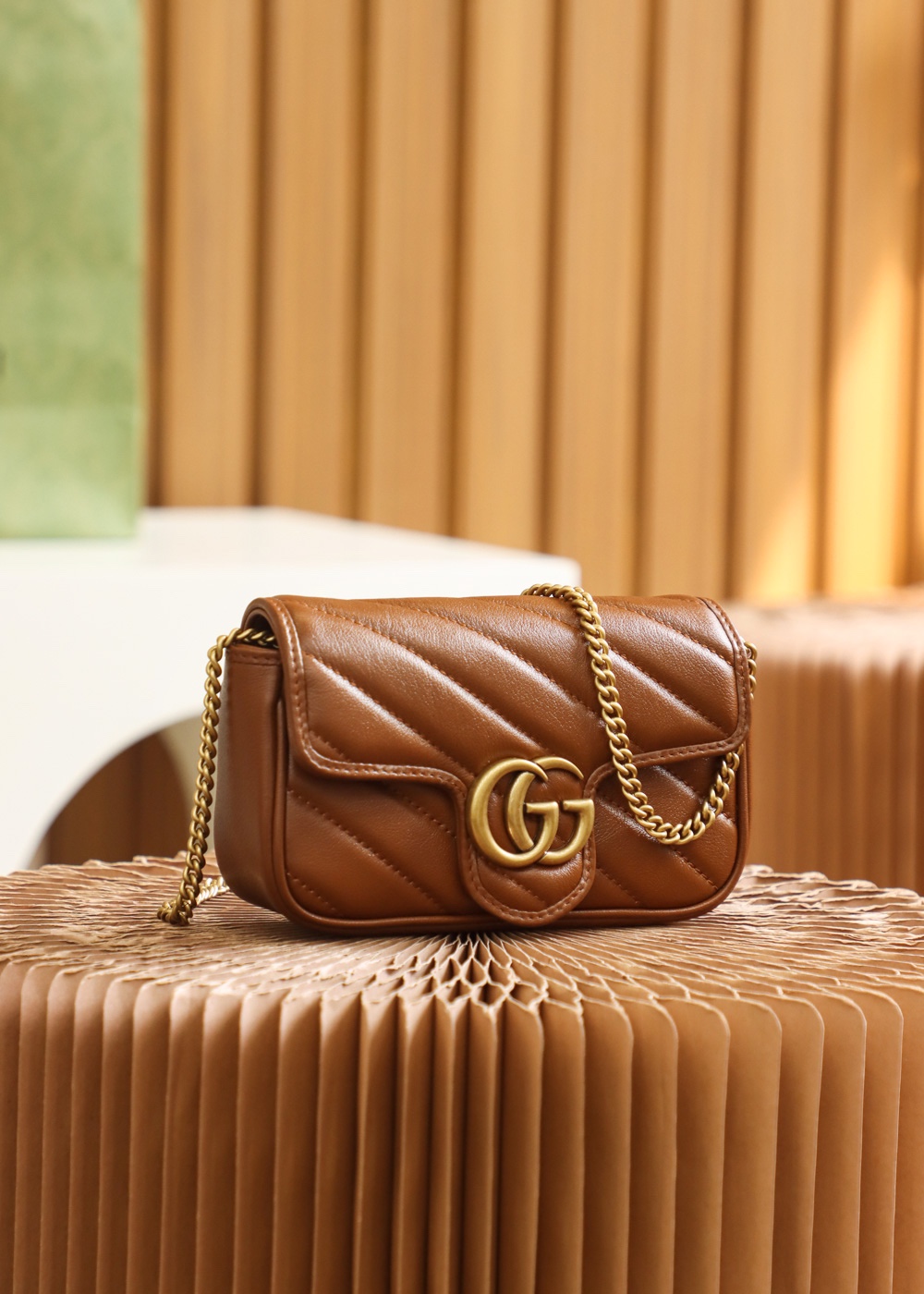 Gucci Marmont Sheepskin Shoulder & Crossbody Bag