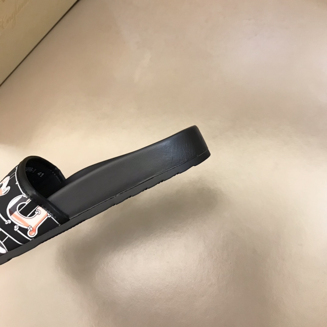 Burberry Printed Flat-sole Slippers