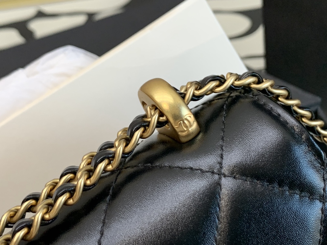 Chanel Calfskin Small Golden Sphere Bag