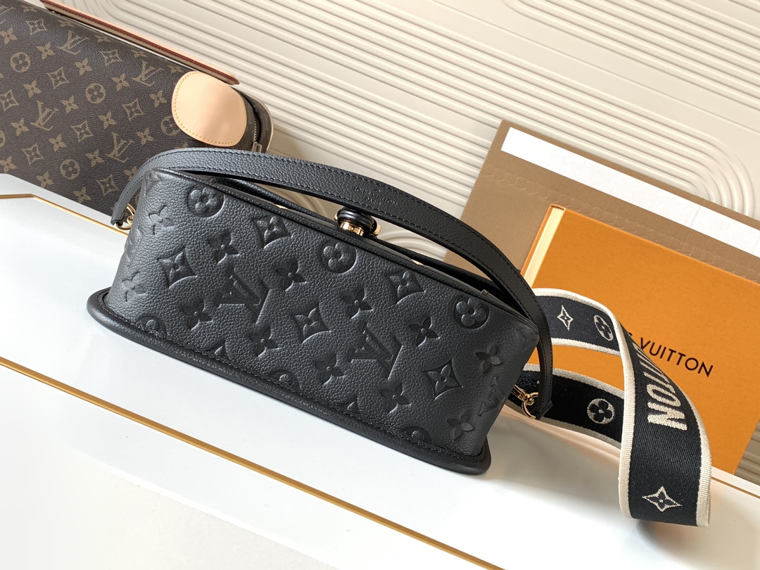 LV Diane Embossed Leather Handbag