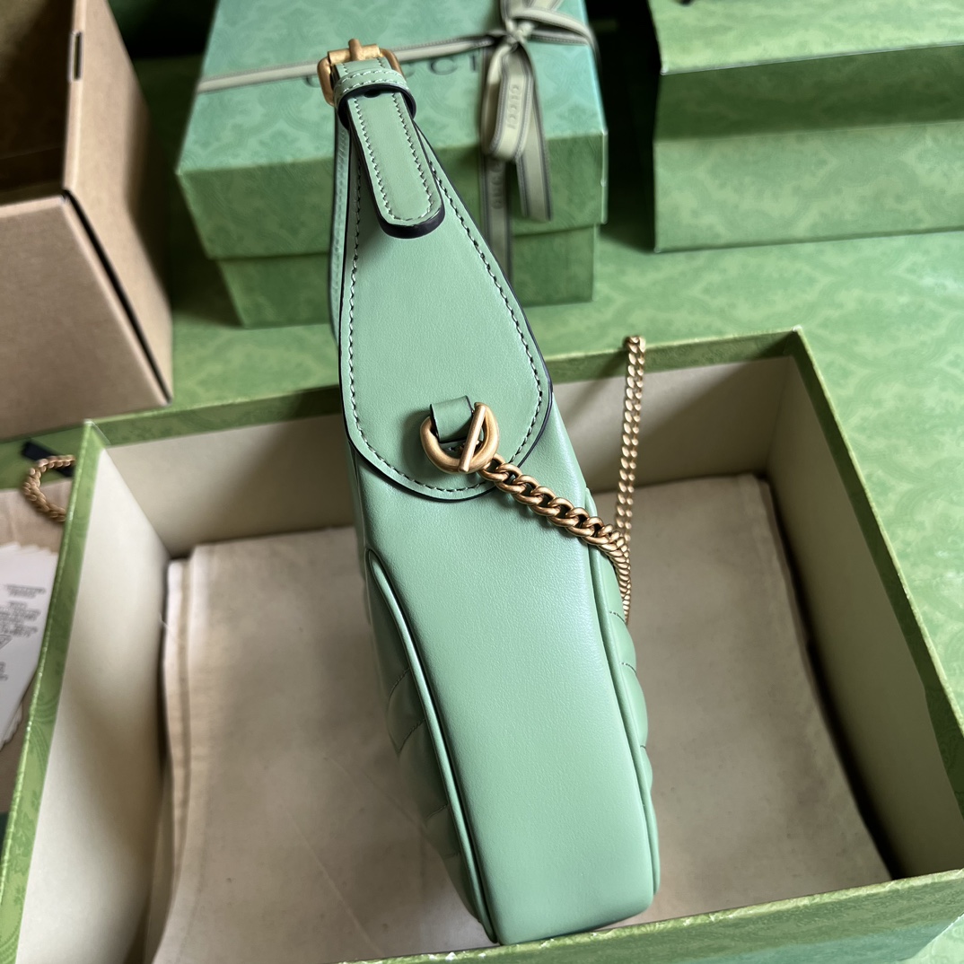 Gucci Sheepskin Twill Underarm Bag