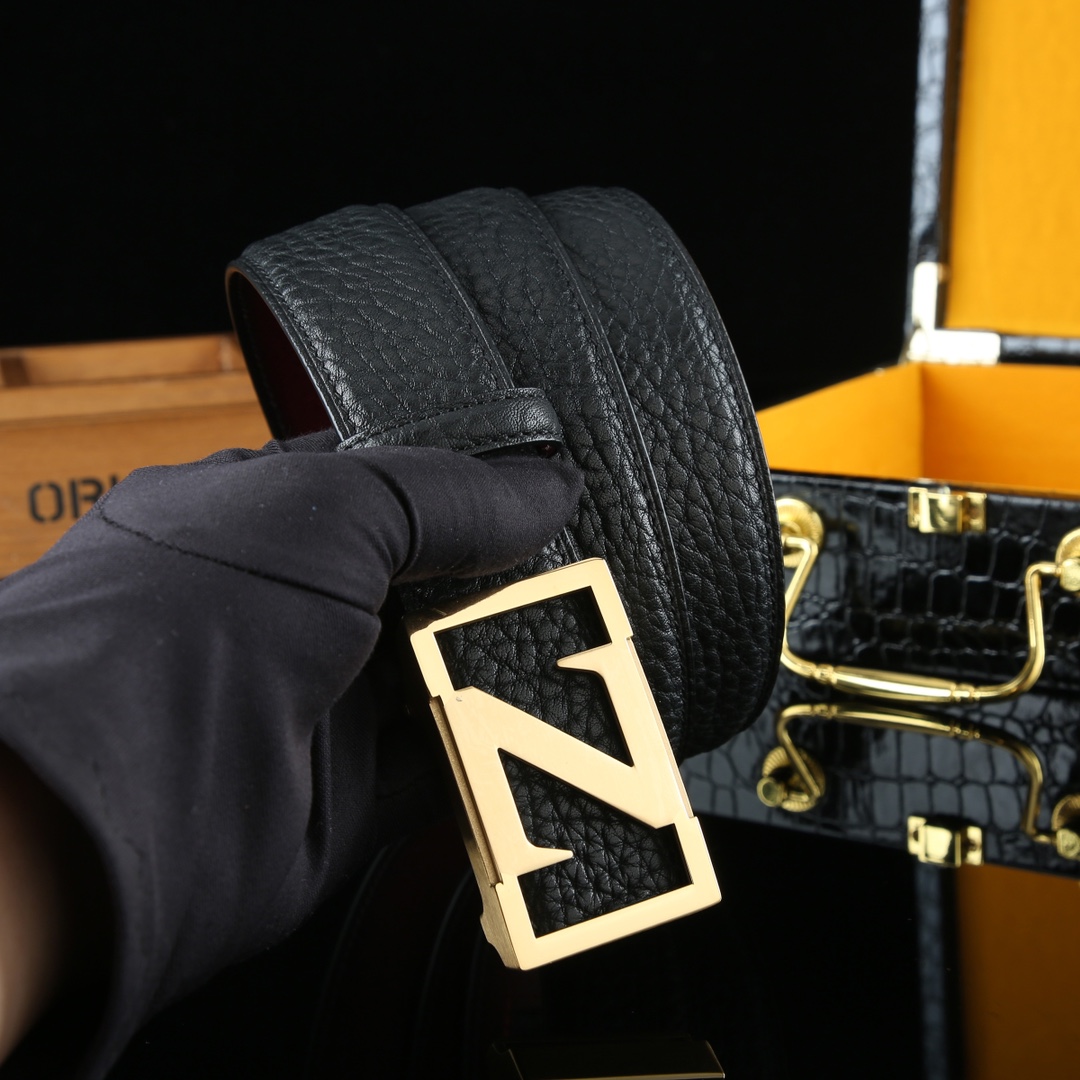 Z Logo Leather Belt