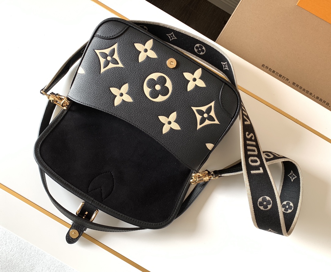 LV Diane Embossed Leather Handbag