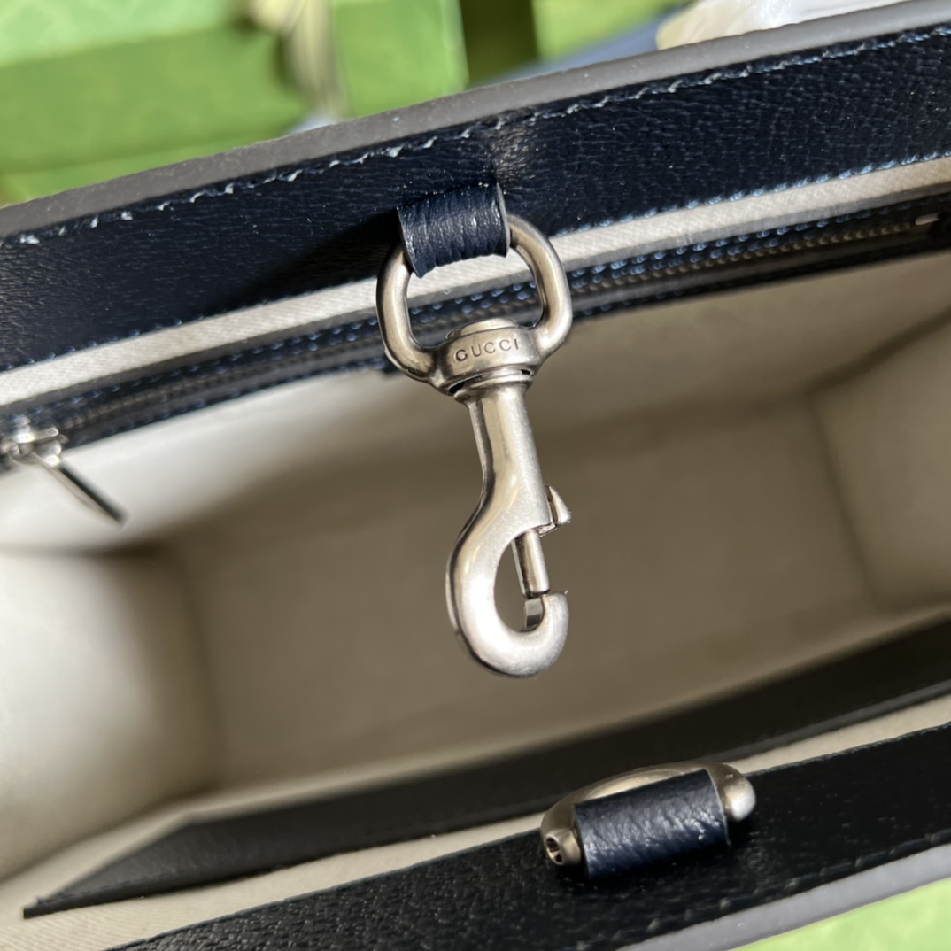 Gucci Classic Printed Premium Cowhide Large Handbag