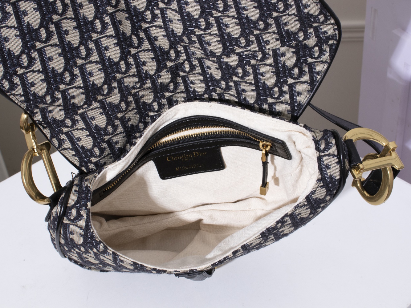 Dior Oblique Monogram Saddle Bag
