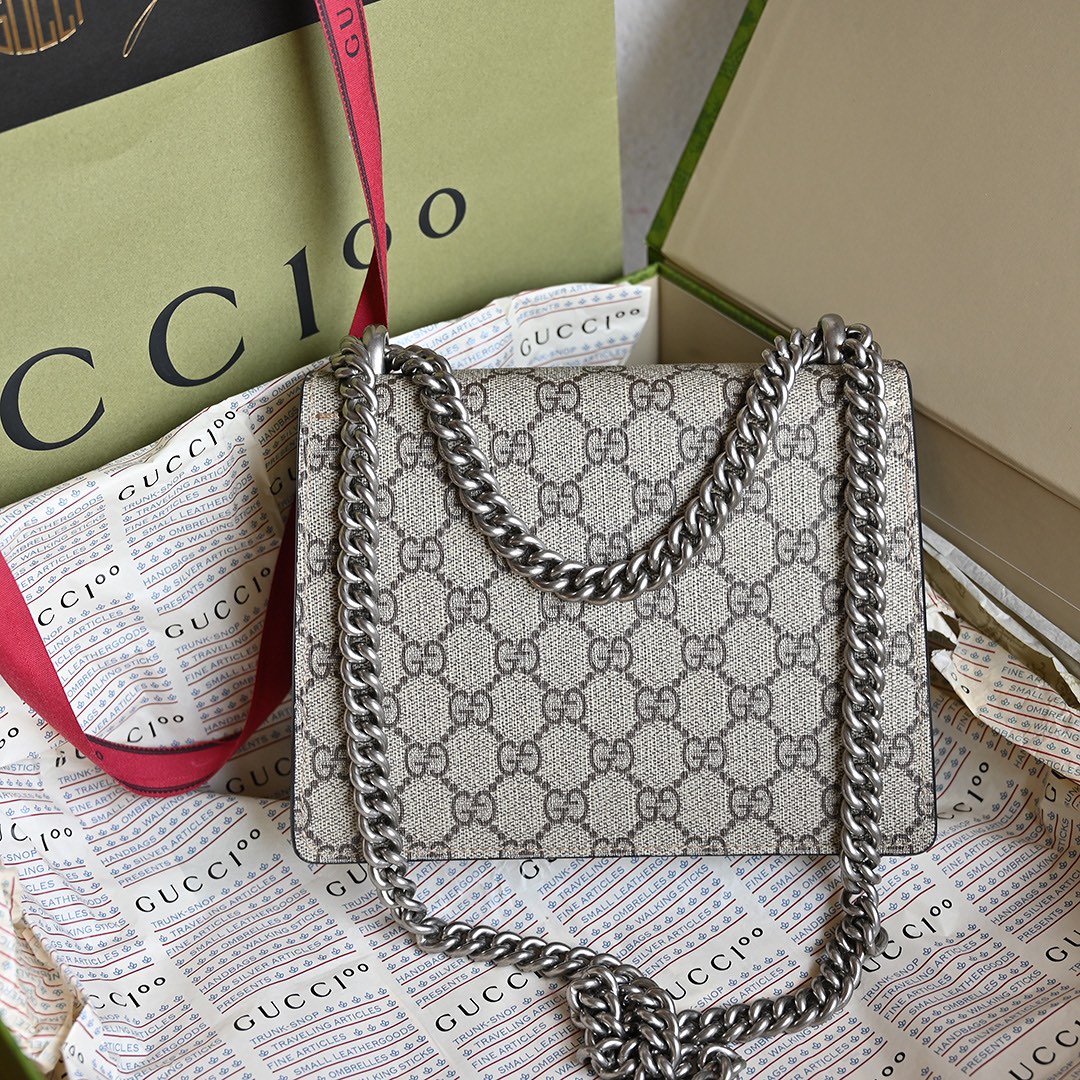 Gucci Classic Rich-Tone Cowhide Chain Crossbody/shoulder Bag