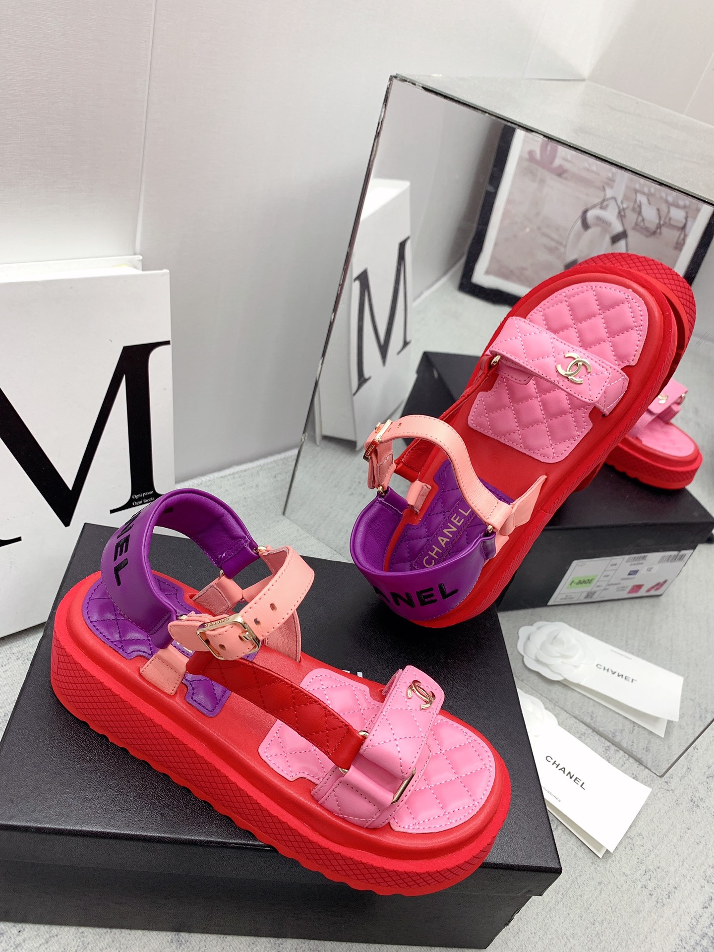 Chanel Velcro Sandals