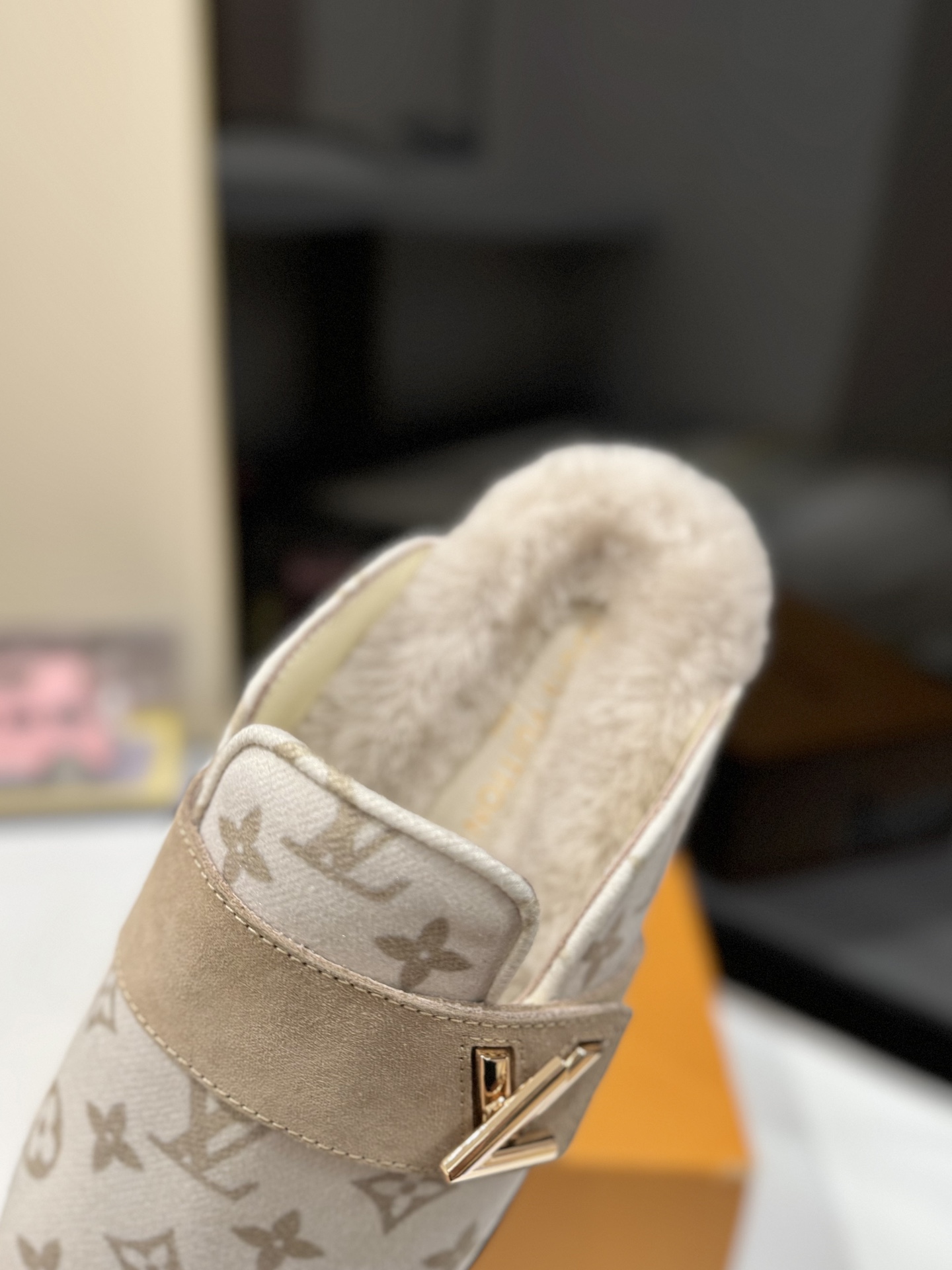 LV Wool Mule Shoes