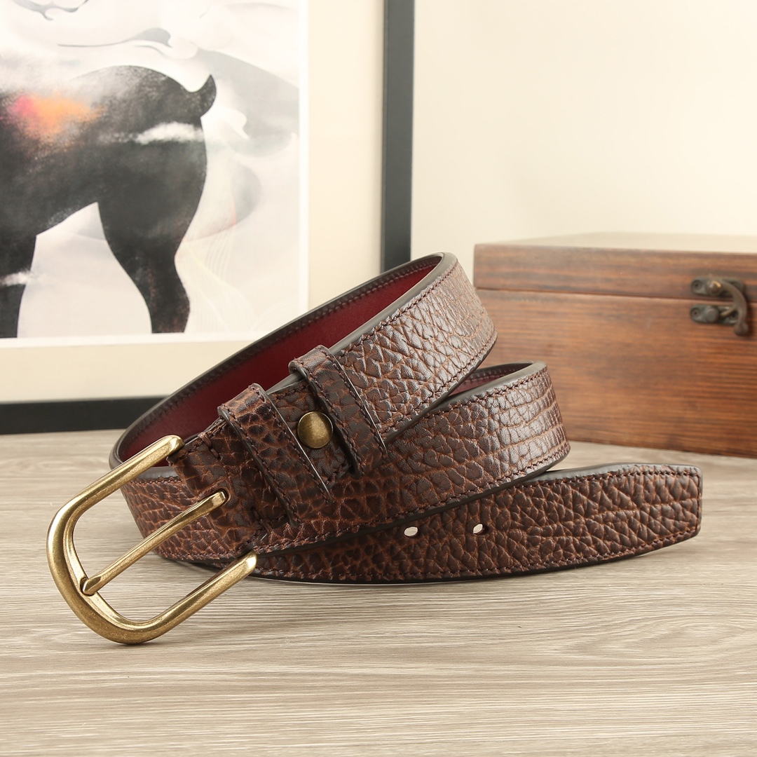 Premium Goatskin Leather Belt