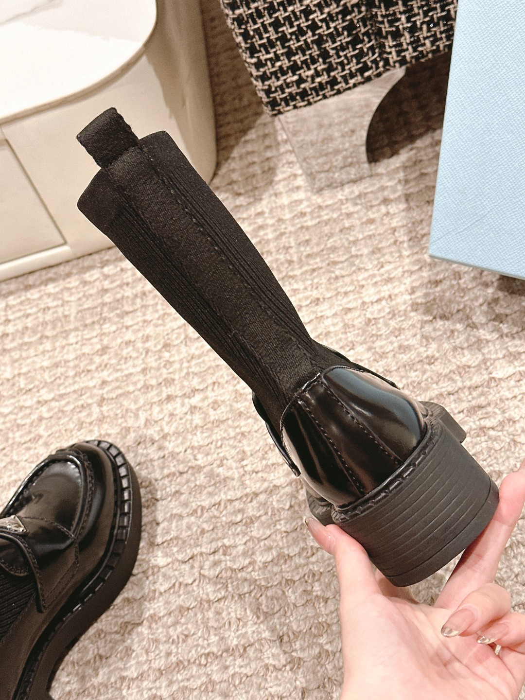 Prada Sheepskin Boots