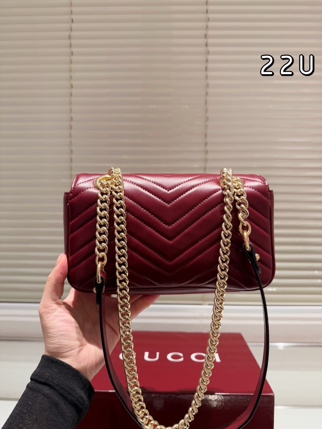 Gucci Marmont Sheepskin Chain Bag