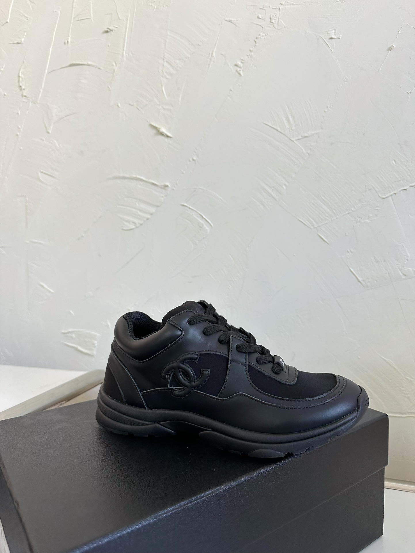Chanel Leather Sneaker Baseball Shoes