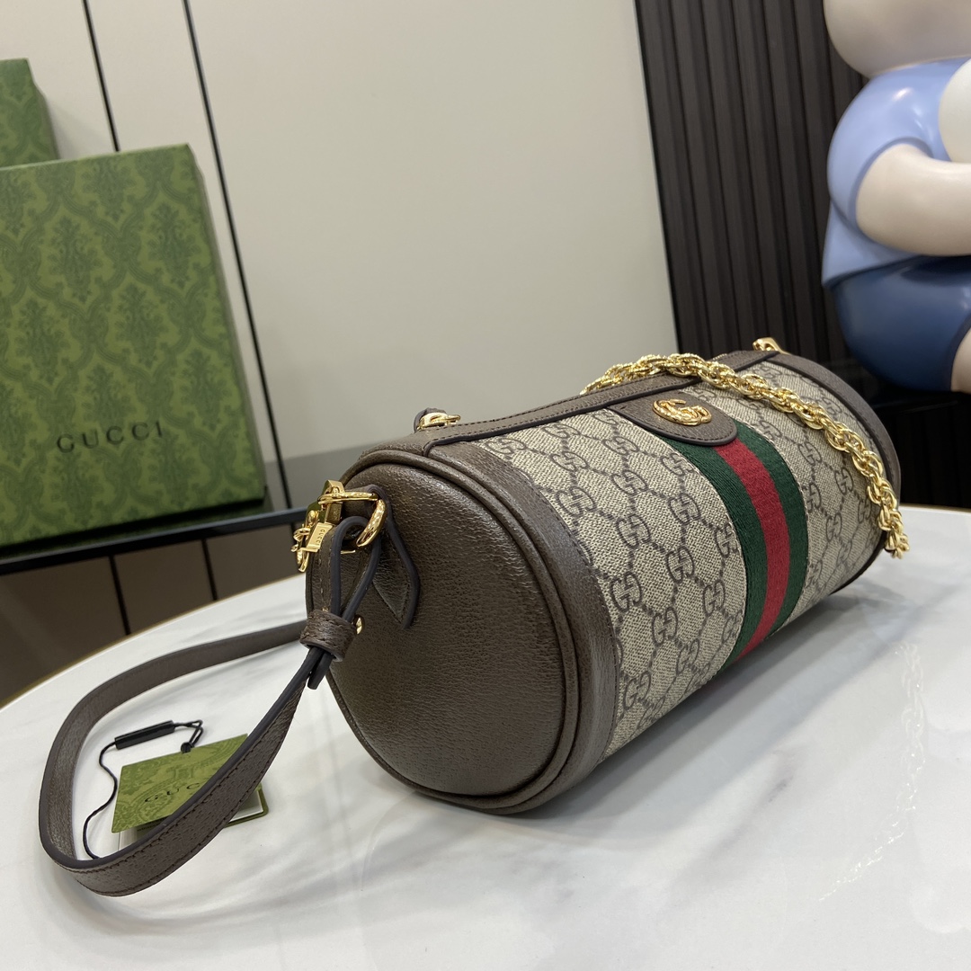 Gucci Ophidia Chain Cylinder Bag