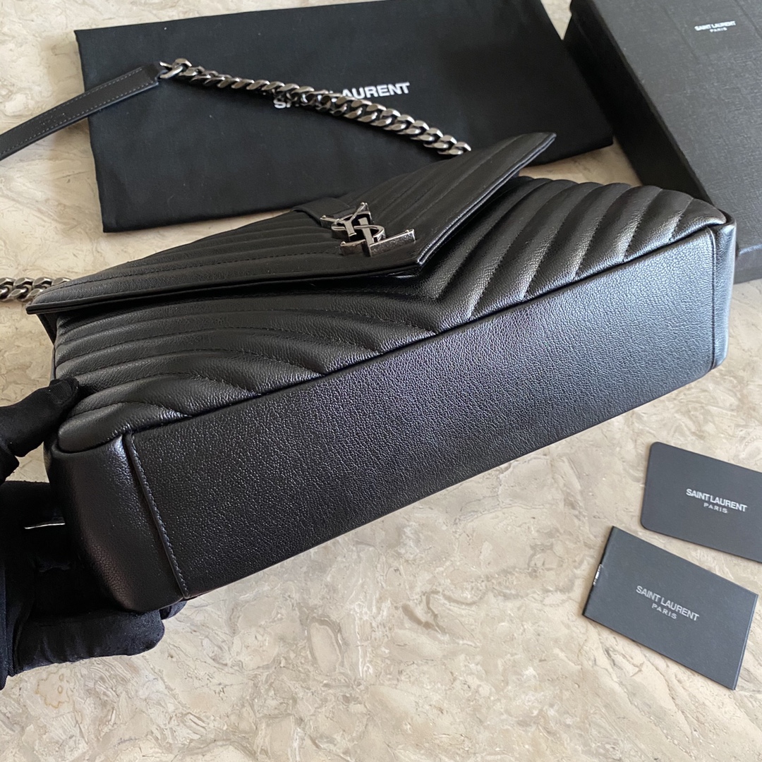 Saint Laurent Classic Leather Twill Handbag