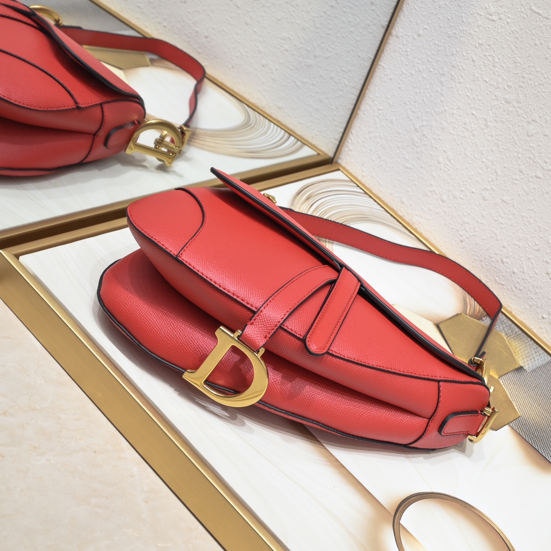 Christian Dior Lambskin Saddle Underarm Bag