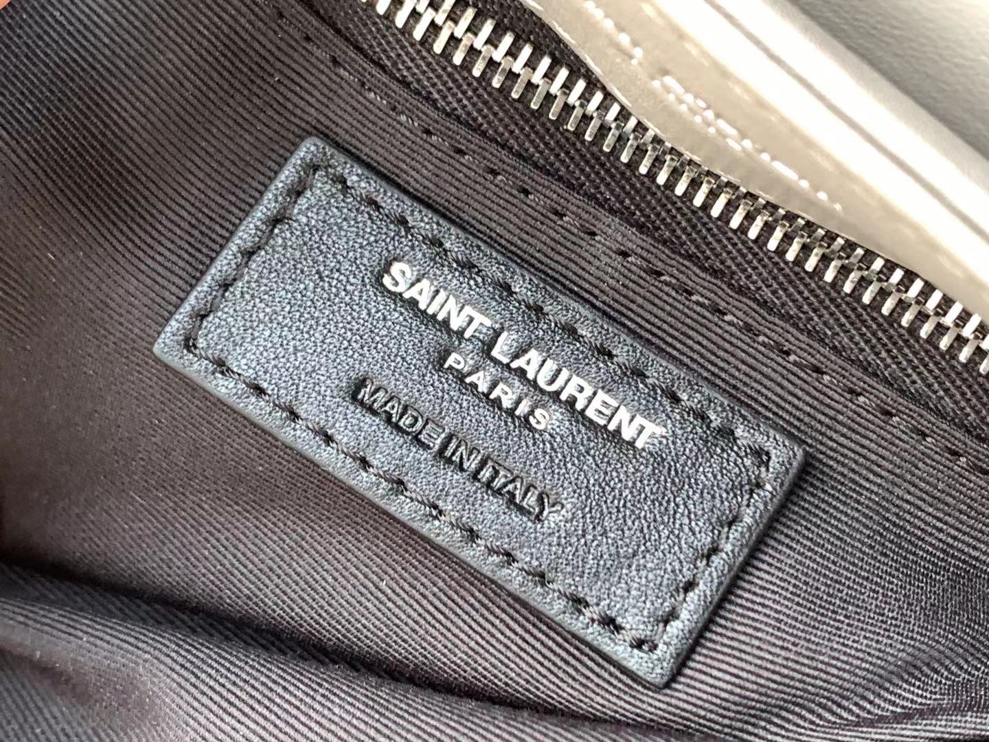 Saint Laurent Paris Grey Leather Women's Crossbody Bag