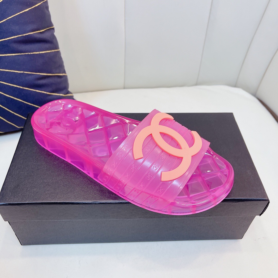 Chanel Crystal Couple Slippers