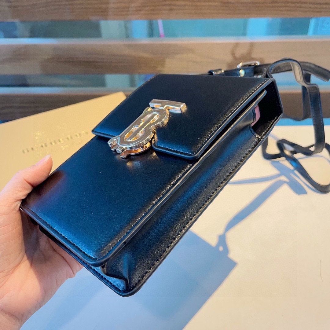 Burberry Leather Mini Crossbody Bag