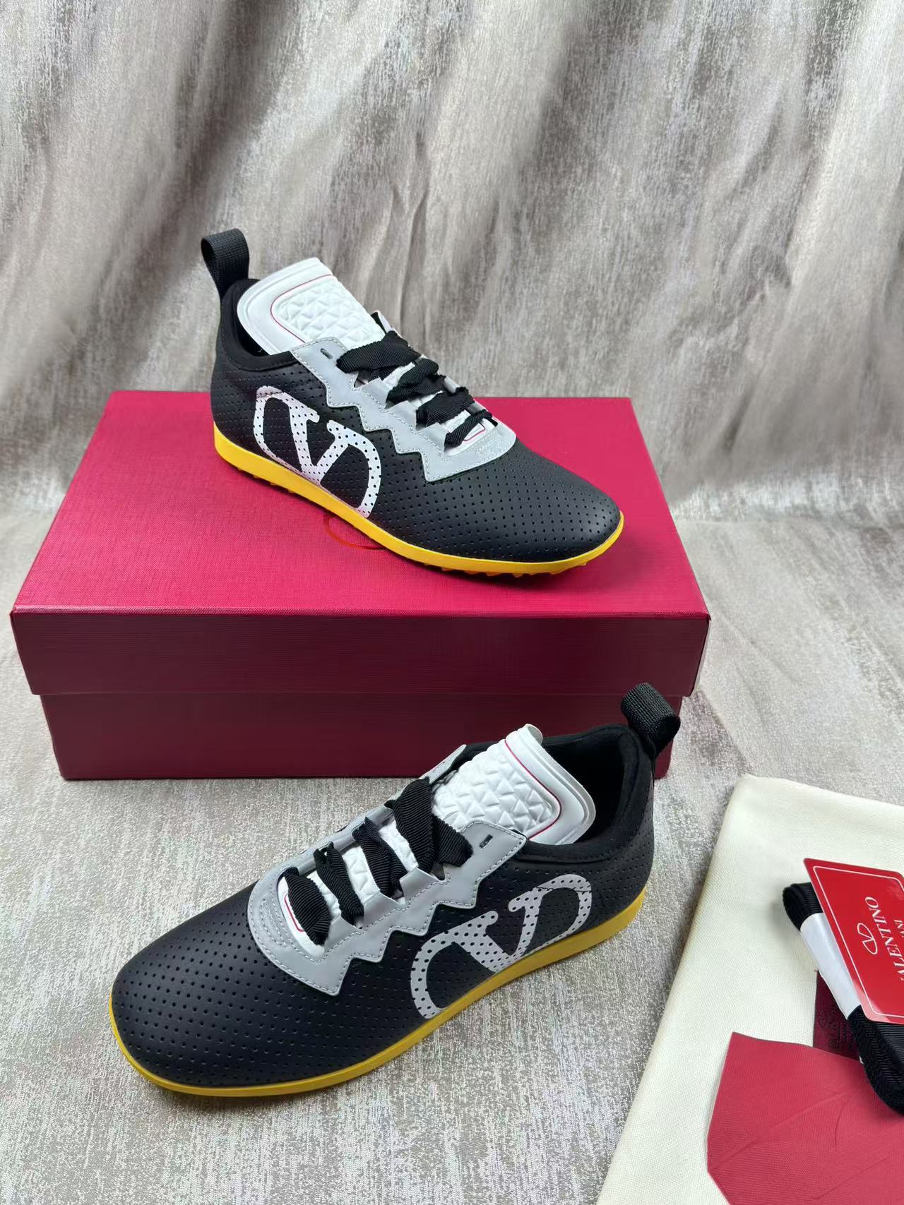 Valentino CHROMATHON Women's Perforated Suede Sneakers