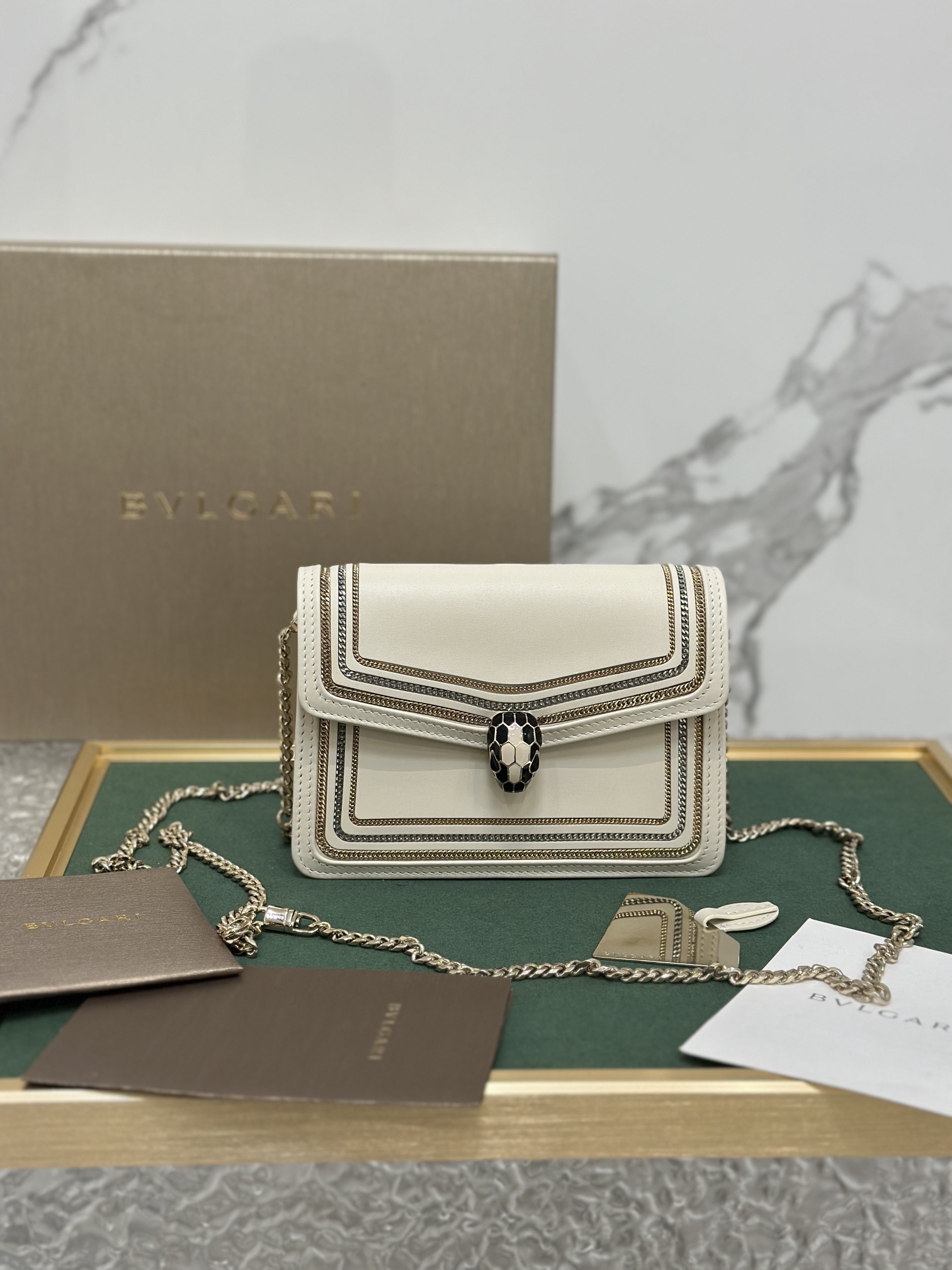 Bulgari Serpenti Diamond Blast Chain Bag