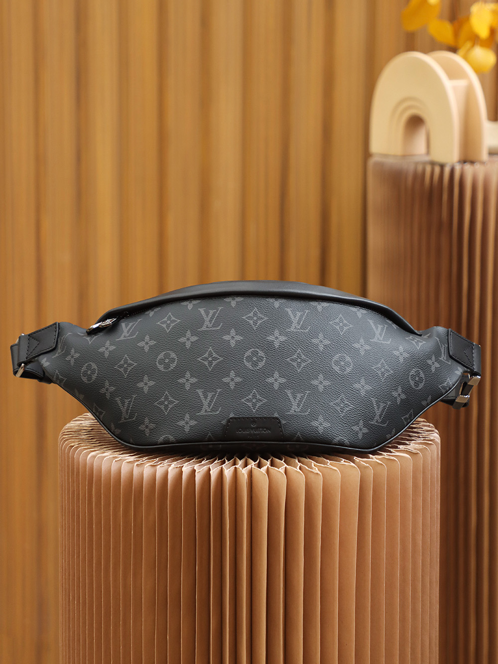 LV Black Monogram Waist Bag