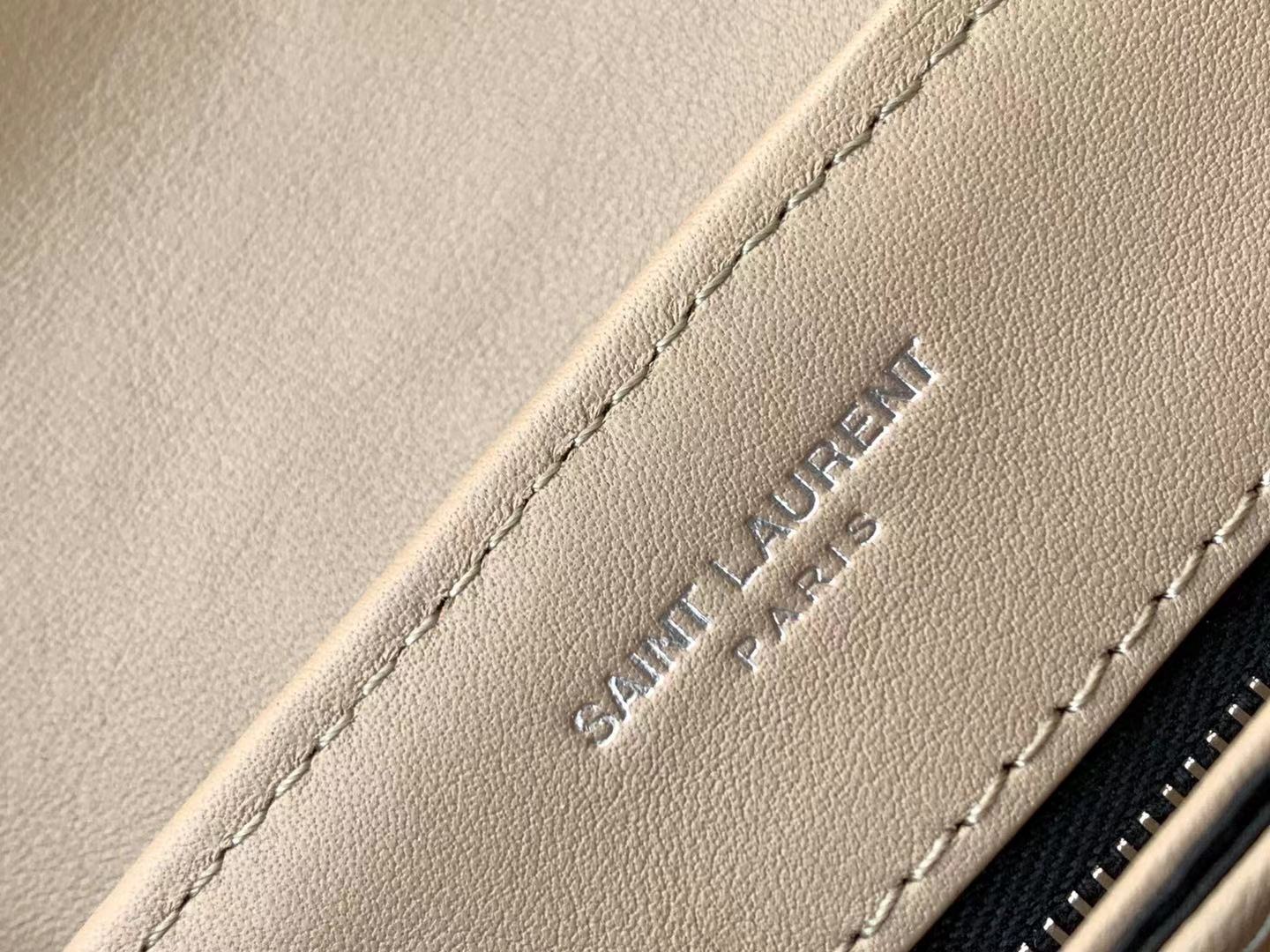 Saint Laurent Paris Grey Leather Women's Crossbody Bag