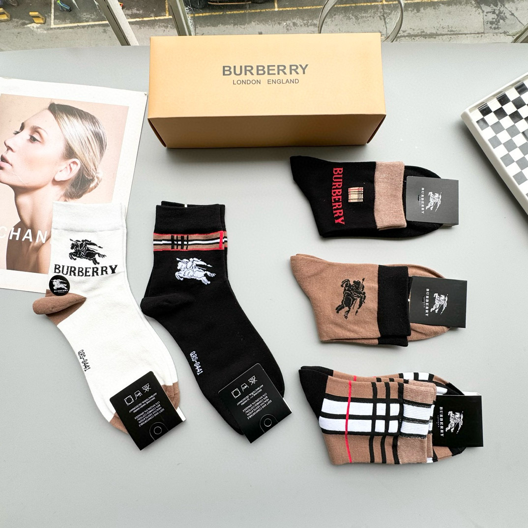 Burberry Bagot Mid-Calf Socks