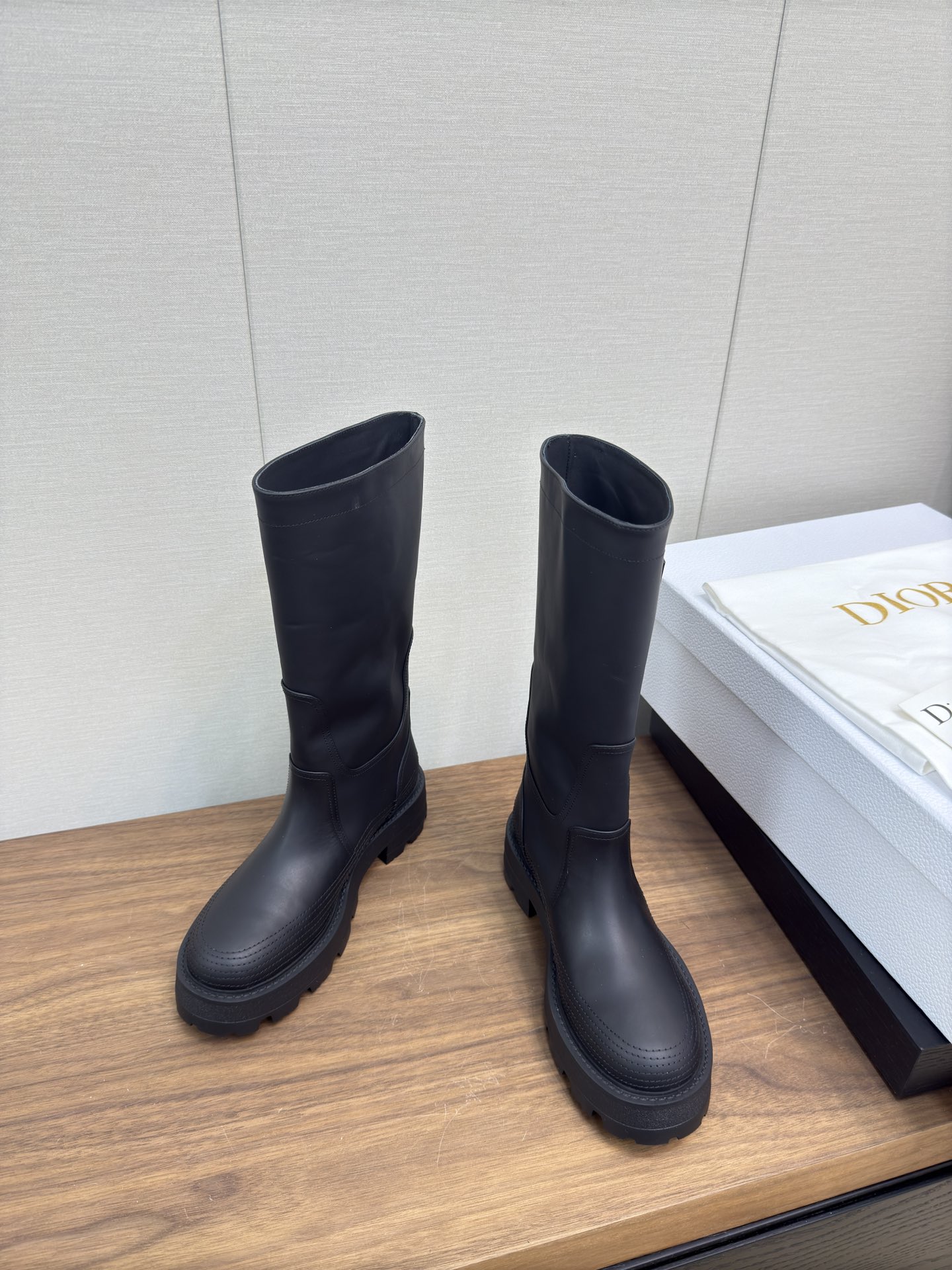 Dior Leather Rider Boots