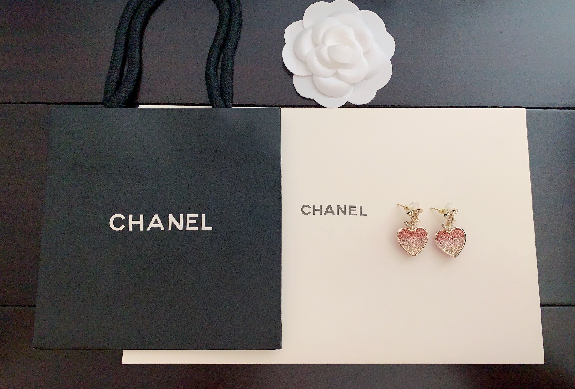 Chanel Heart-Shaped Earrings