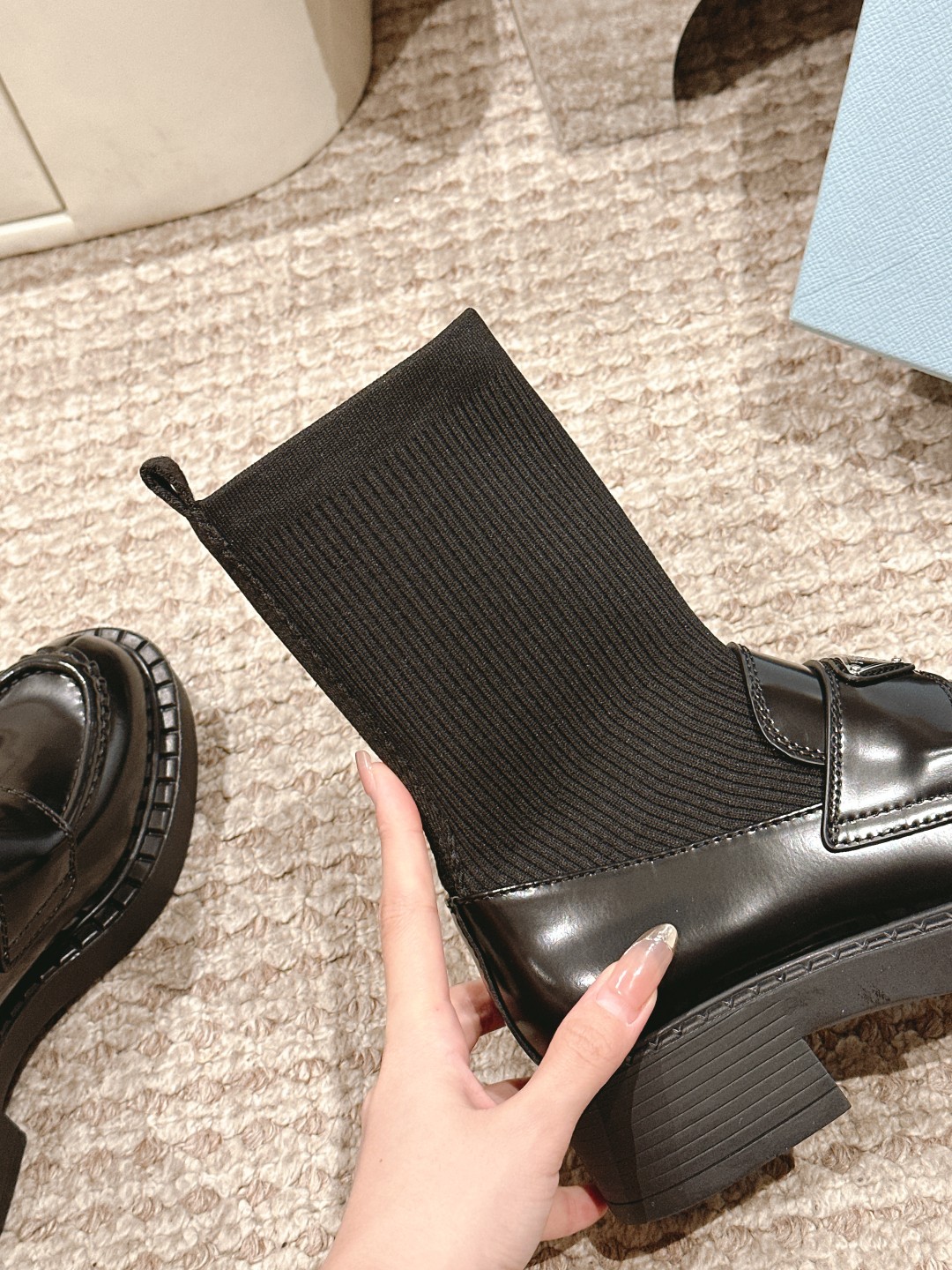 Prada Sheepskin Boots