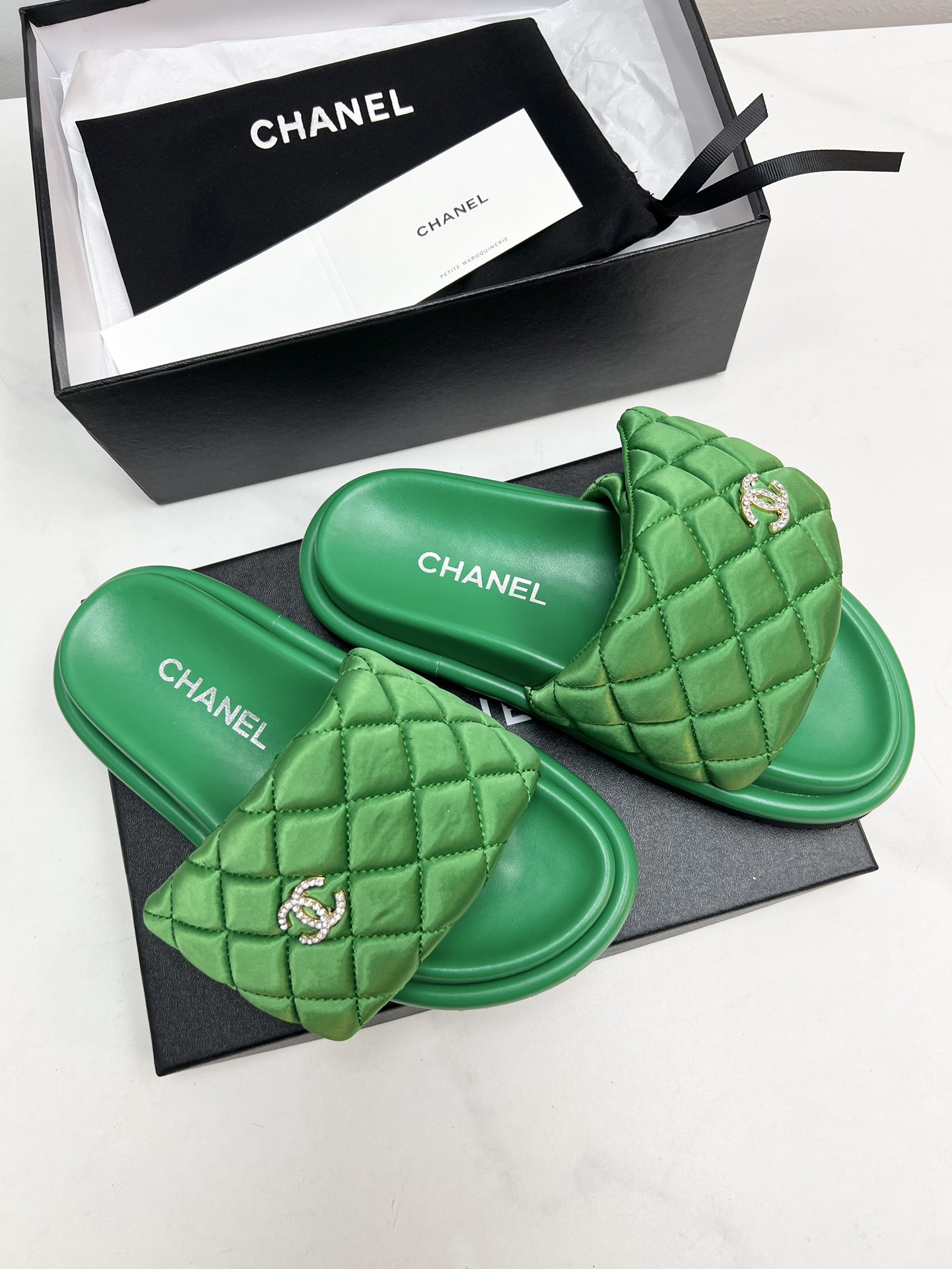 Bottega Veneta Rhombus flat-bottomed slippers