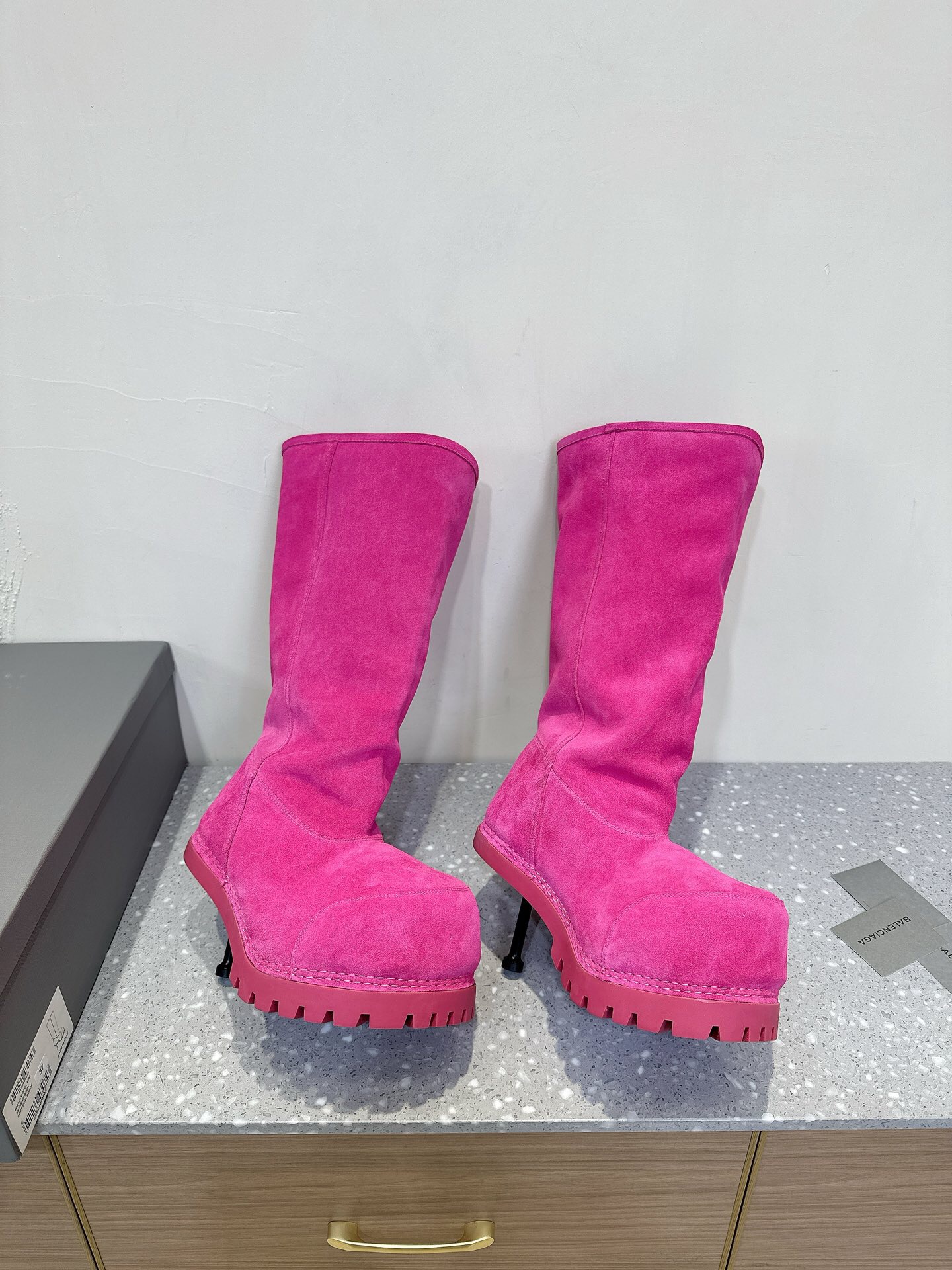 Balenciaga Oversized Toe High Heel Ski Boots