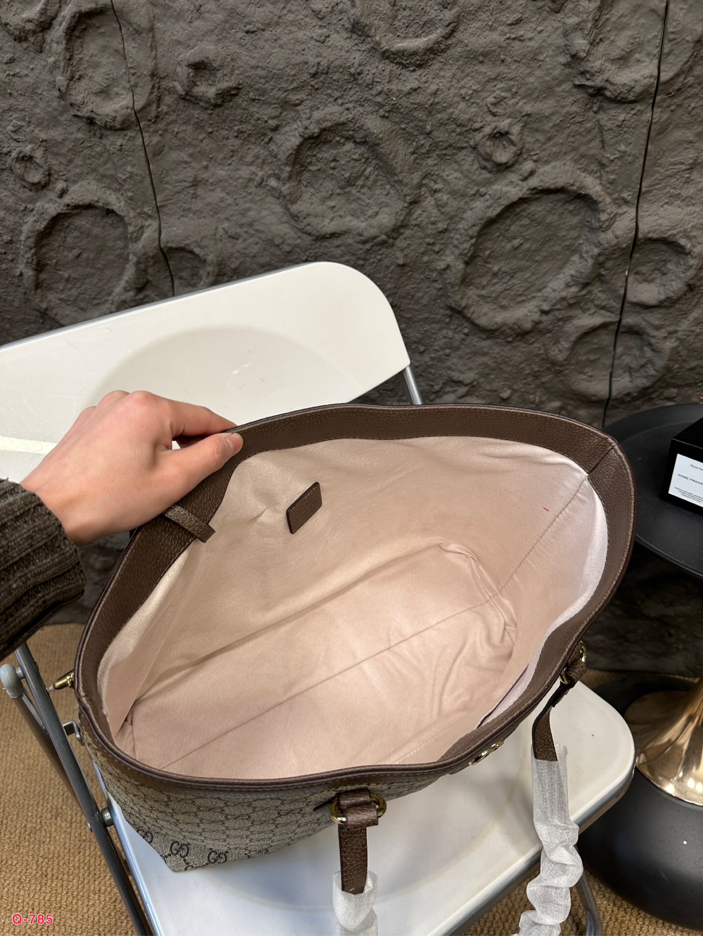 Gucci Ophidia Leather Tote Bag