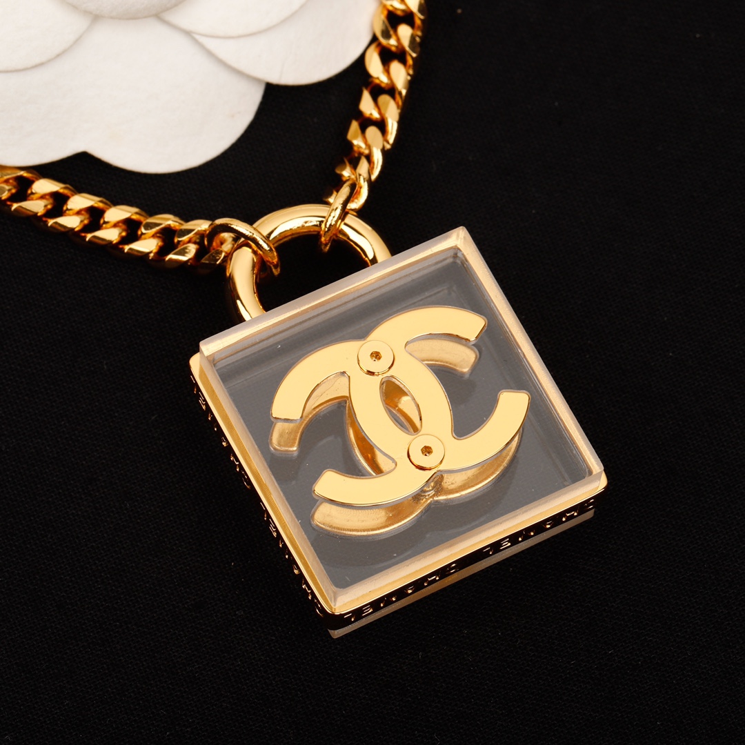 Chanel Cube Double C Necklace