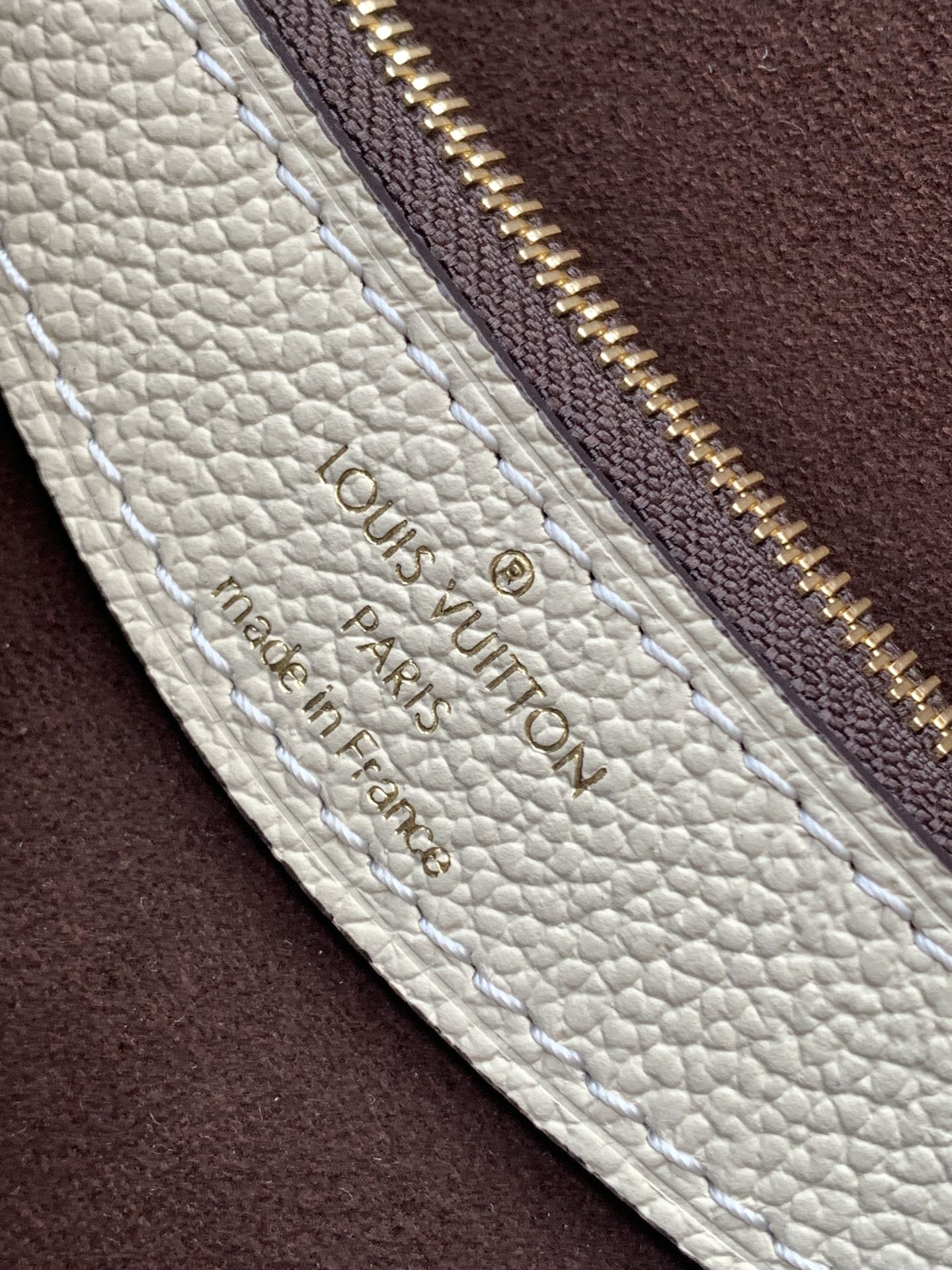 LV Diane Embossed Leather Handbag