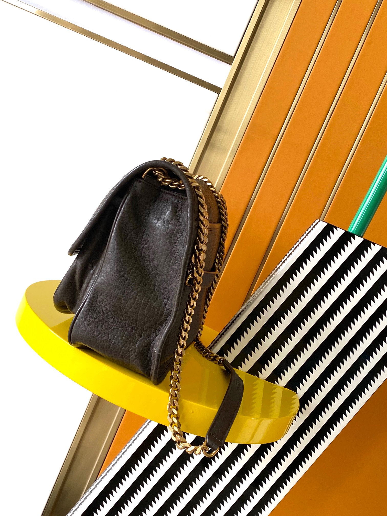 Saint Laurent NIKai Medium Flip Clutch with LE CASSANDRE Metal Accents