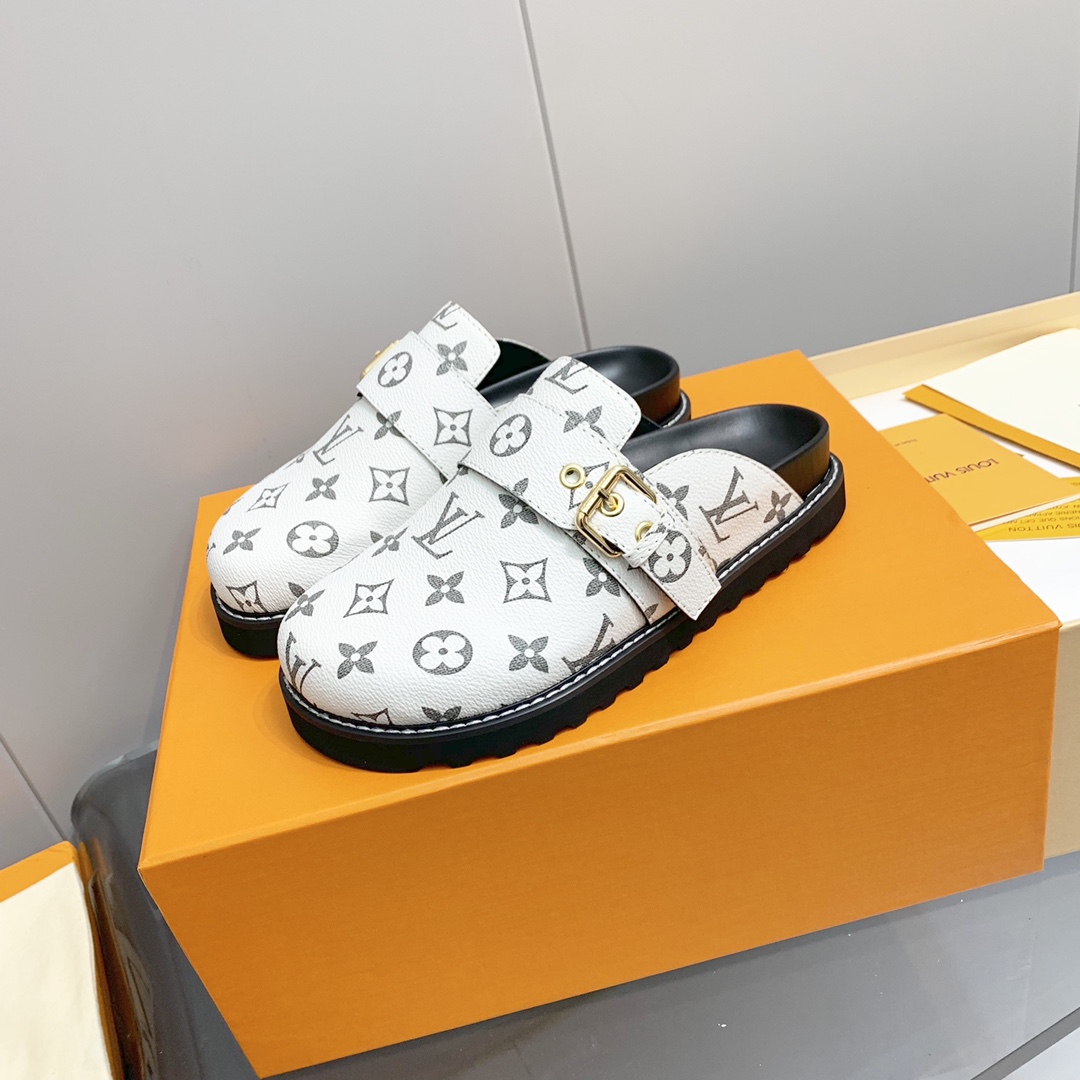 LV Printed Mule Slippers