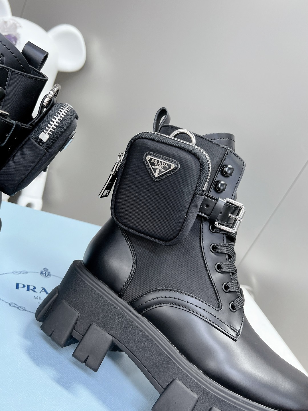 Prada FW24 New Arrivals Leather Short Boots
