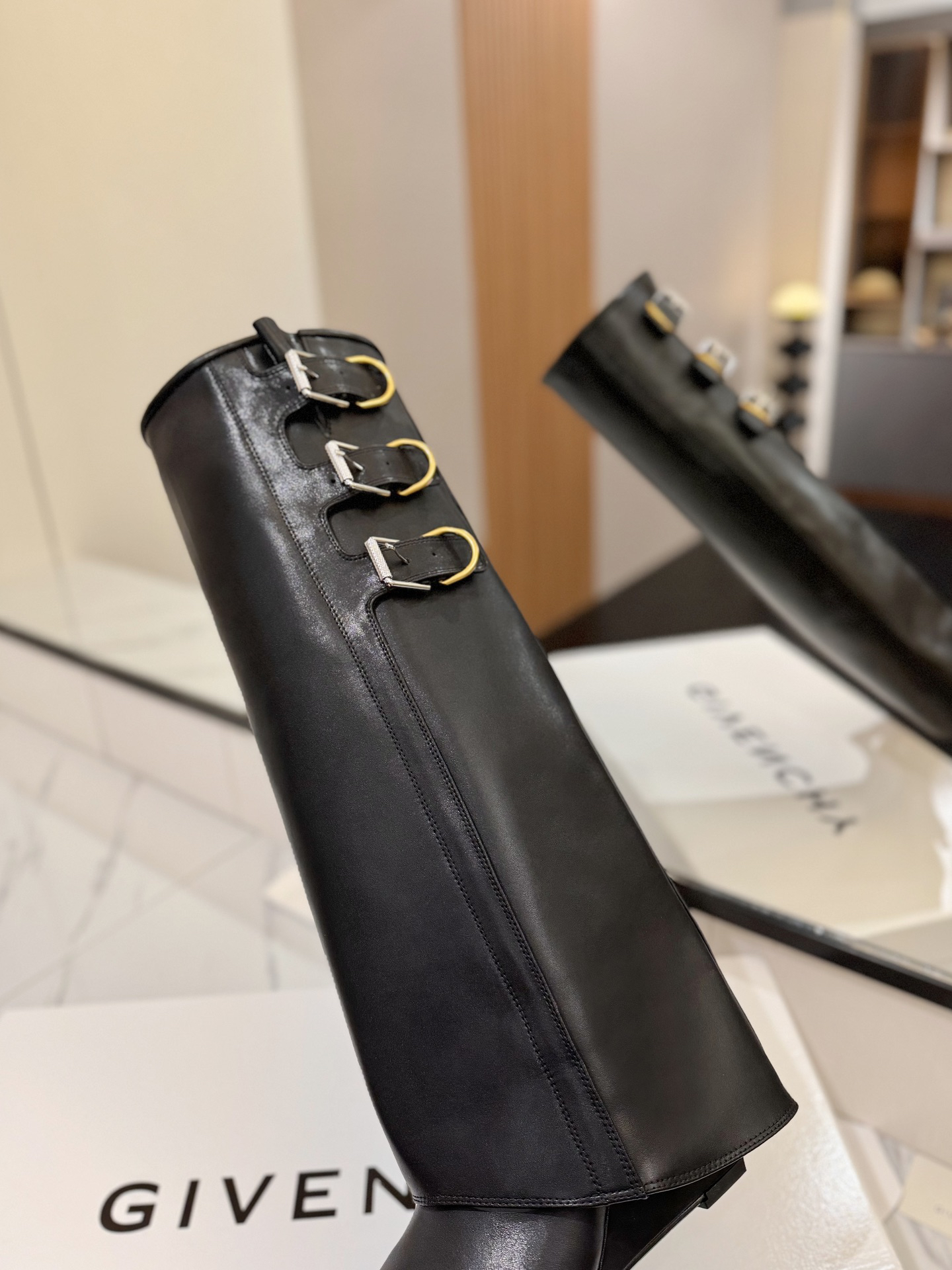 Givenchy Classic Calfskin Leather Boots