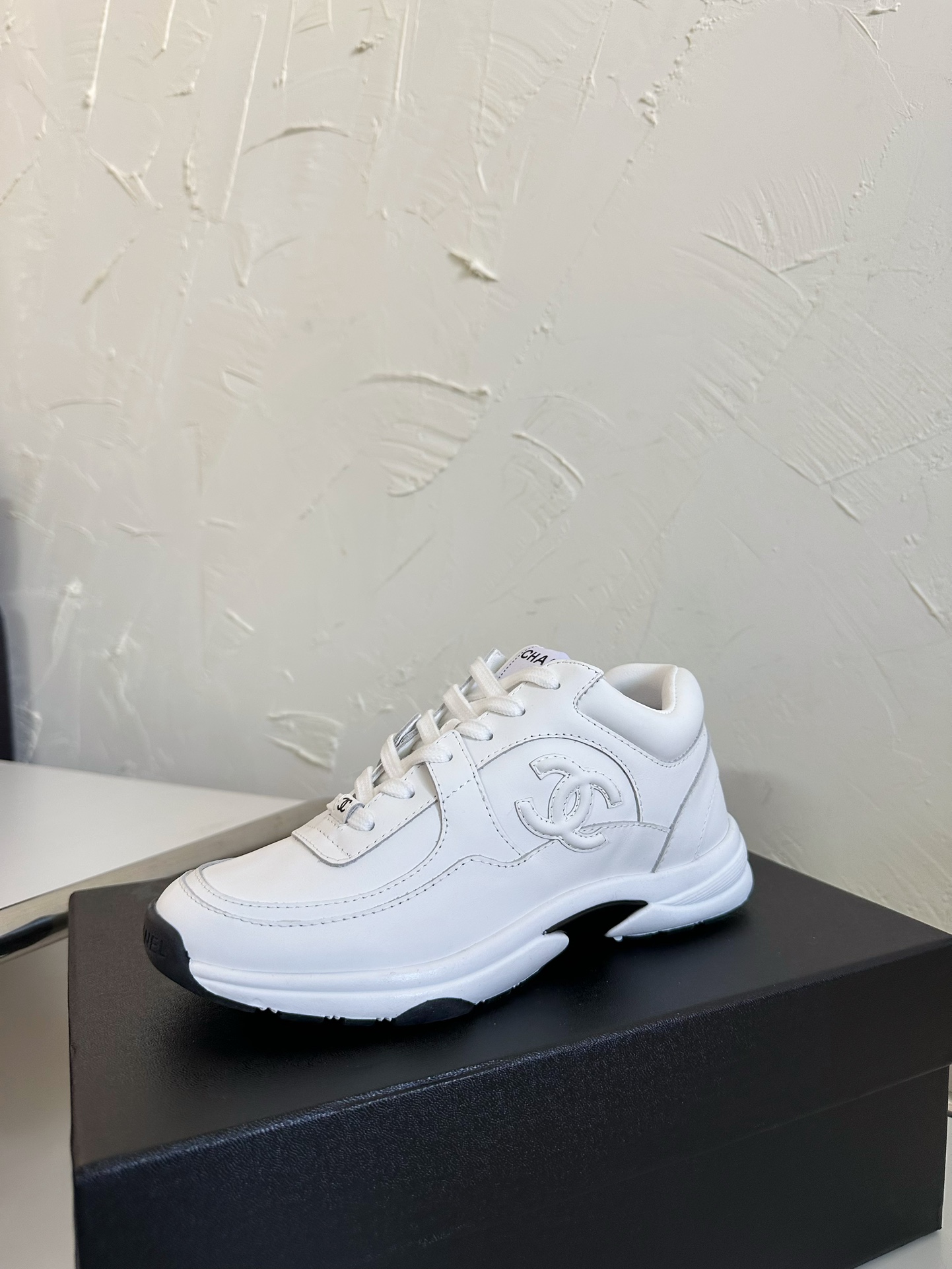 Chanel Leather Sneaker Baseball Shoes