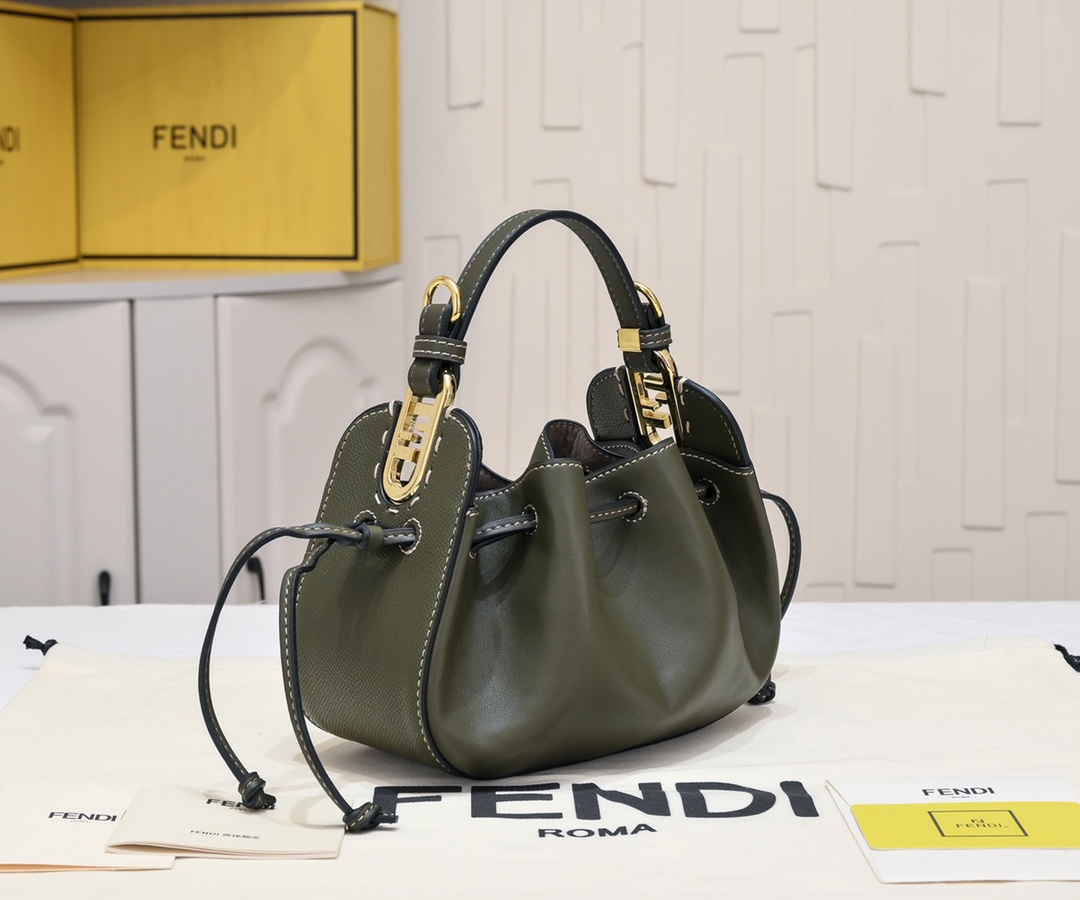 Fendi Cowhide Bucket Bag
