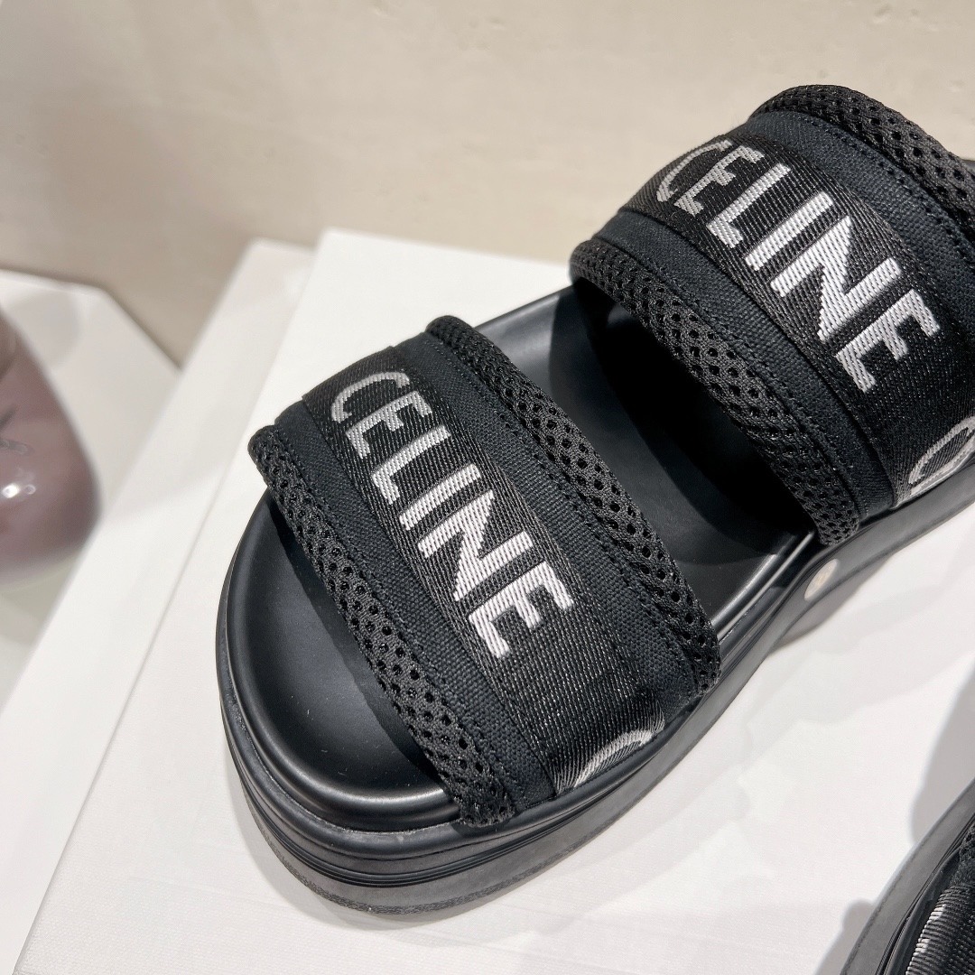 CELINE Platform Slippers