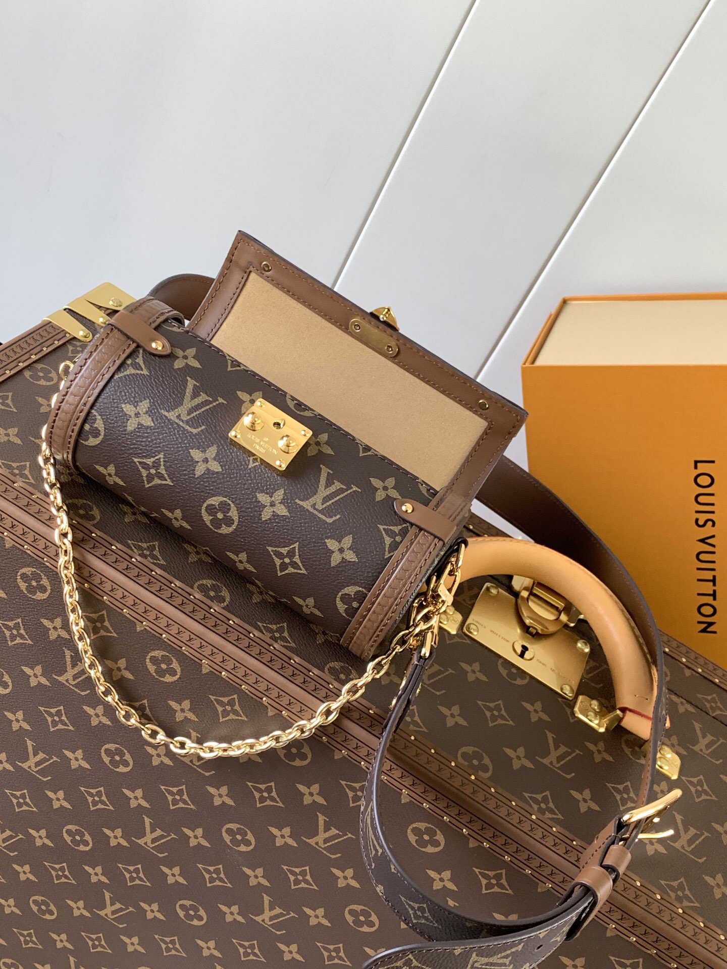 LV Papillon Trunk Handbag