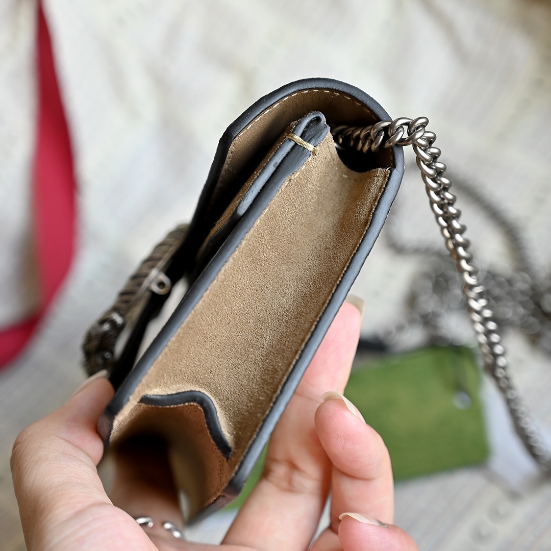 Gucci Classic Rich-Tone Leather Crossbody/Shoulder Bag