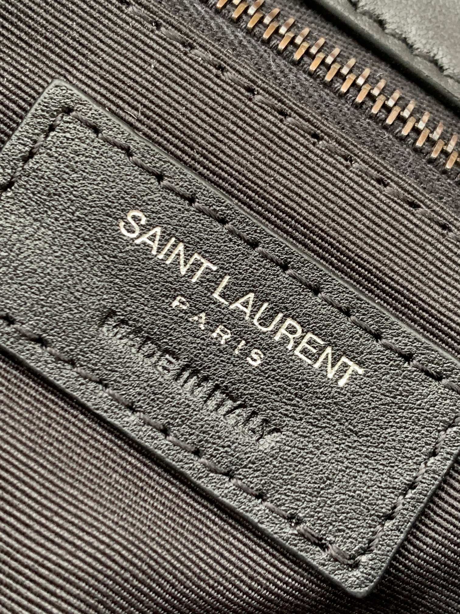 Saint Laurent Checkerboard Pattern Crossbody/Shoulder Chain Bag in Black