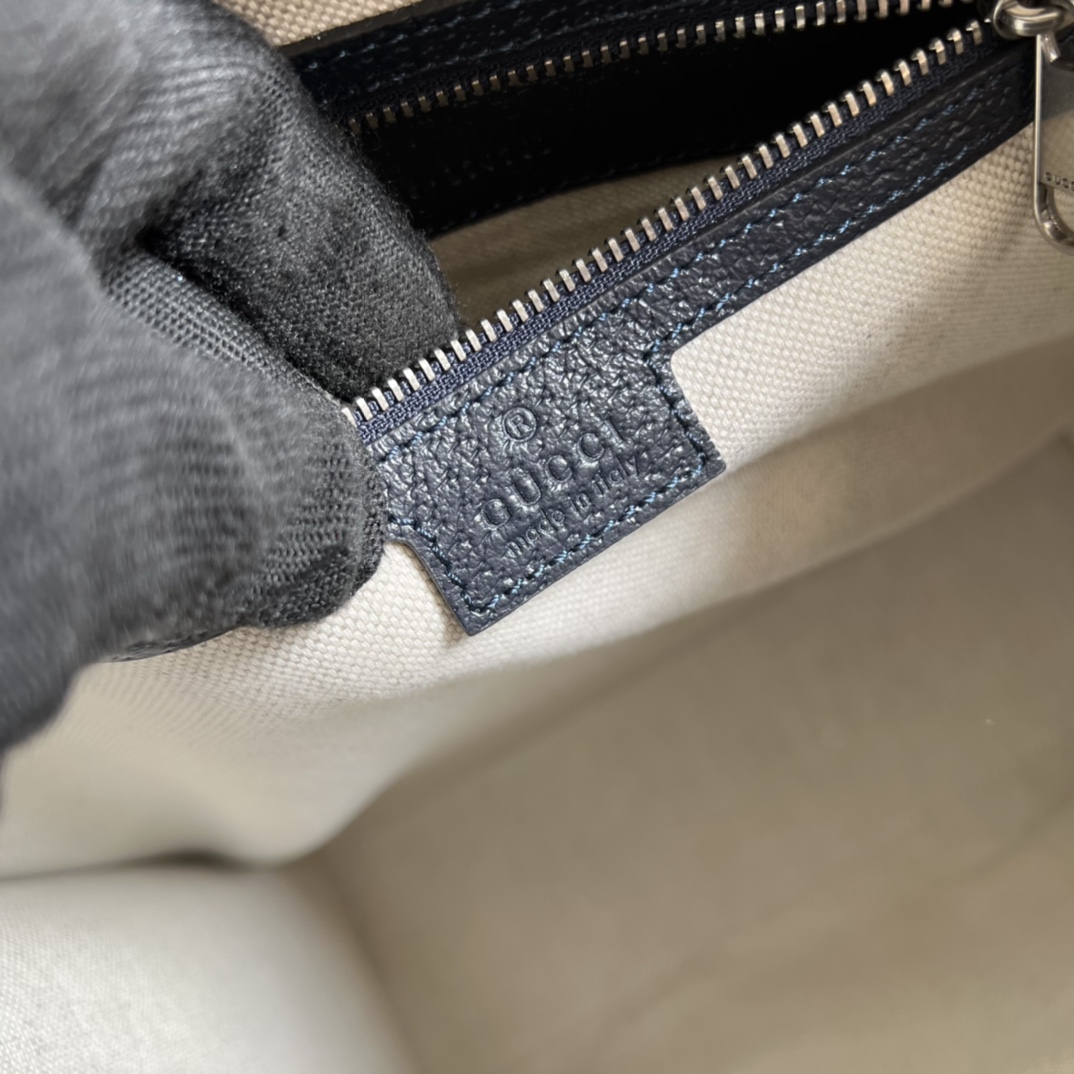 Gucci Classic Printed Premium Cowhide Large Handbag