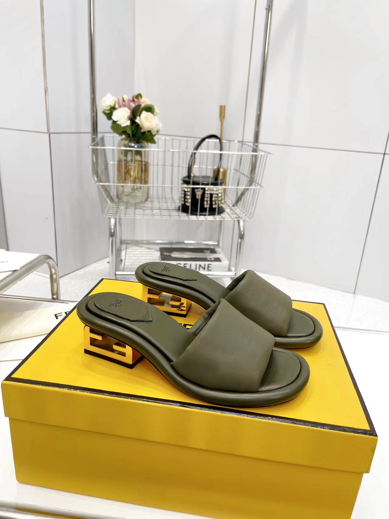 FENDI Water Platform Slippers