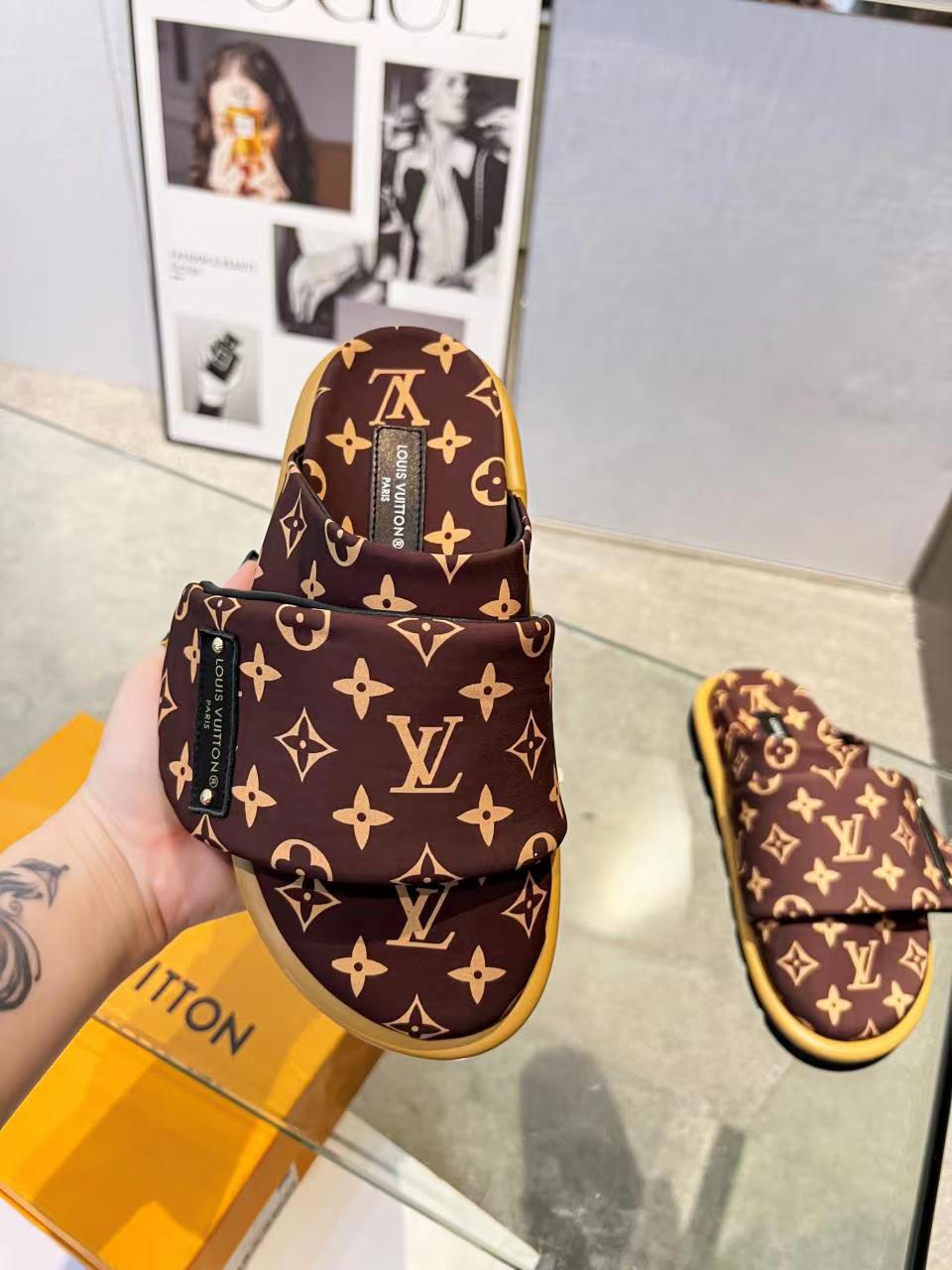 Original big brand luxury goods 1:1 high-end quality top qualityLouis vuitton new presbyopic sandals